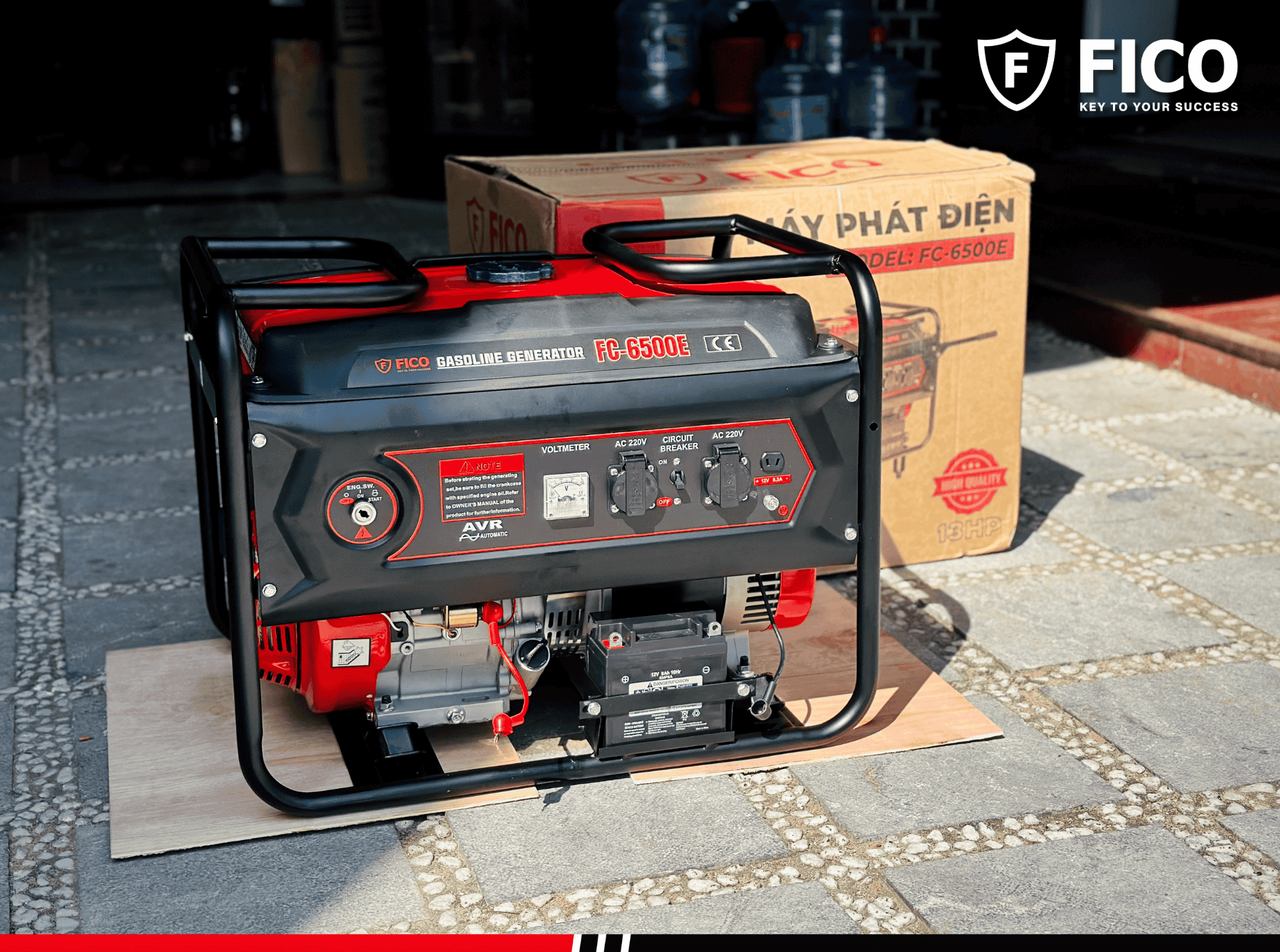 MÁY PHÁT ĐIỆN XĂNG FICO | FC-6500E