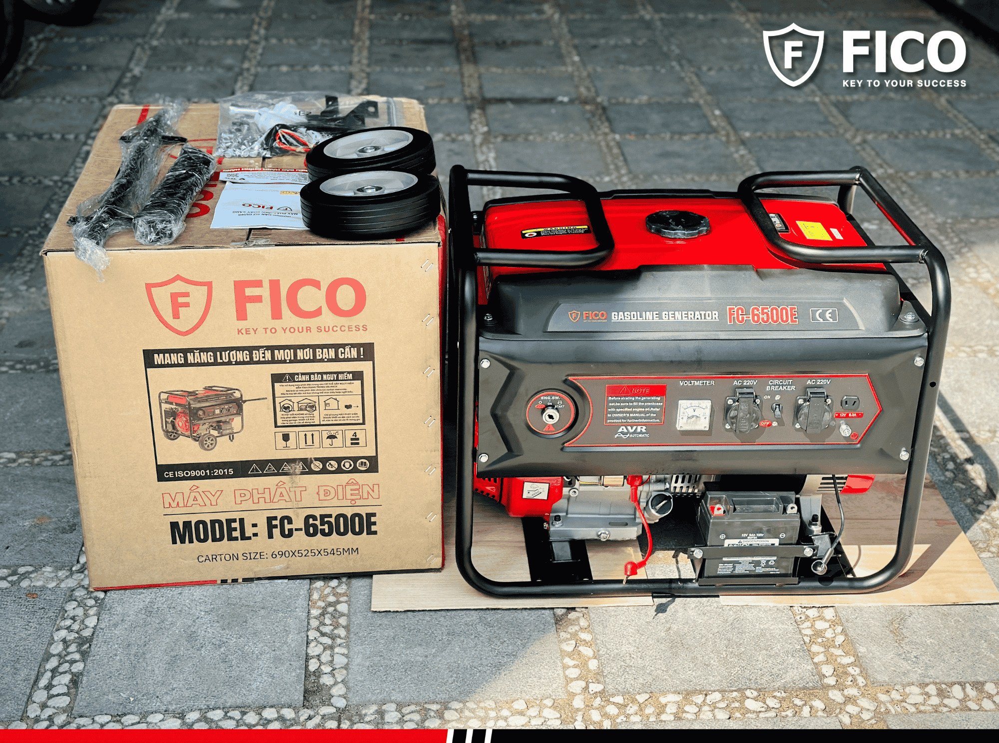 MÁY PHÁT ĐIỆN XĂNG FICO | FC-6500E