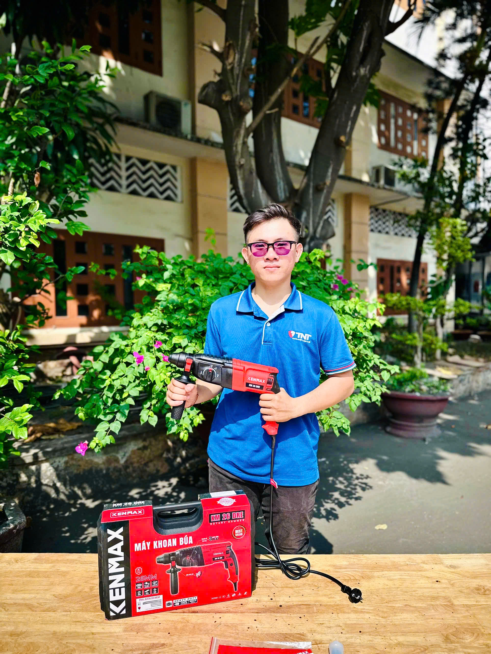 MÁY KHOAN BÚA KENMAX KM 26 DRE