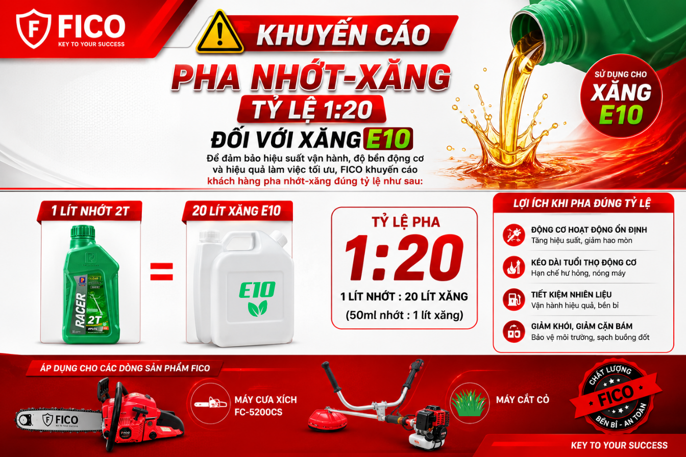 MÁY CẮT CỎ XĂNG FICO FC-260