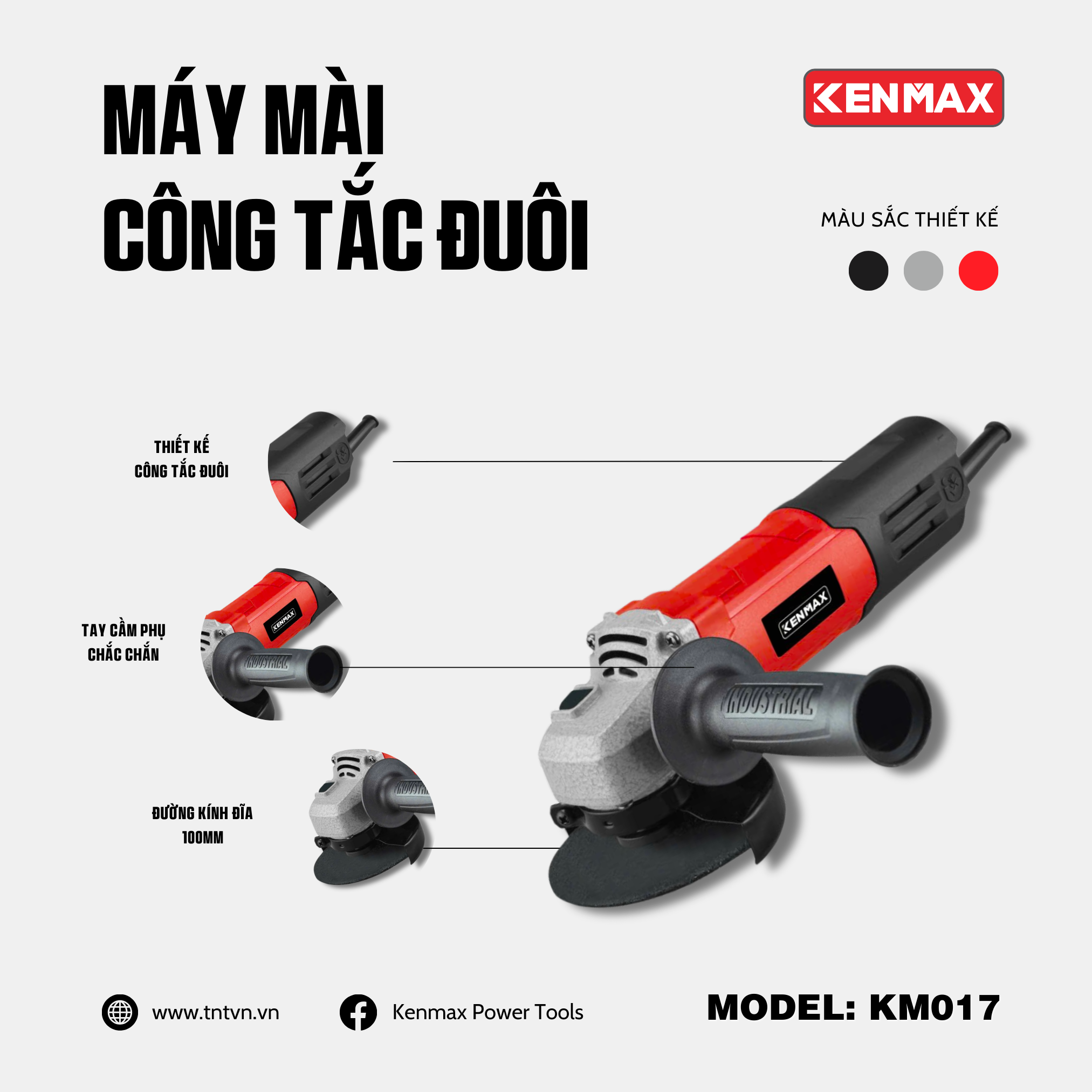 Máy mài CÔNG TẮC ĐUÔI KENMAX | KM017