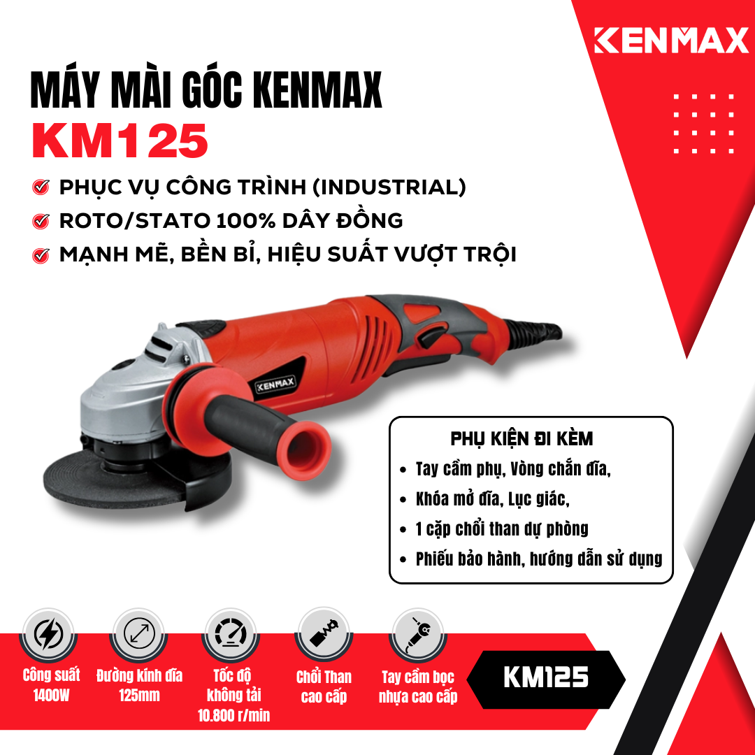 Máy mài góc KENMAX | KM125