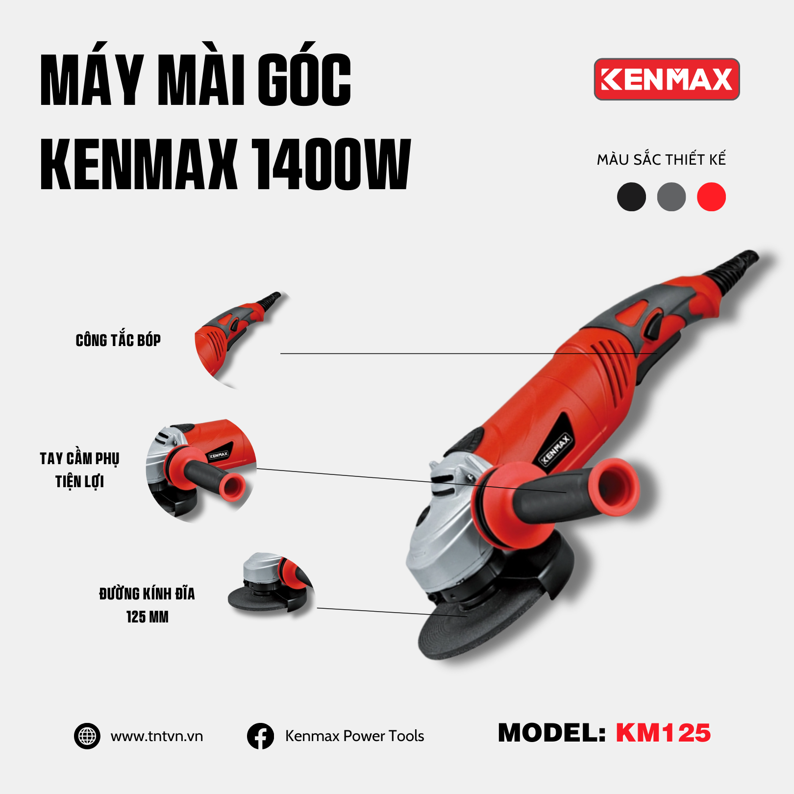 Máy mài góc KENMAX | KM125