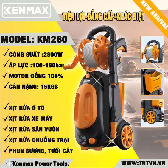 Máy xịt rửa CAO CẤP KENMAX | KM280