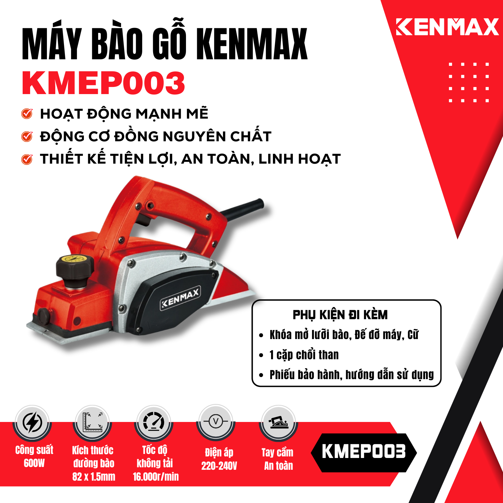 Máy bào gỗ KENMAX | KMEP003