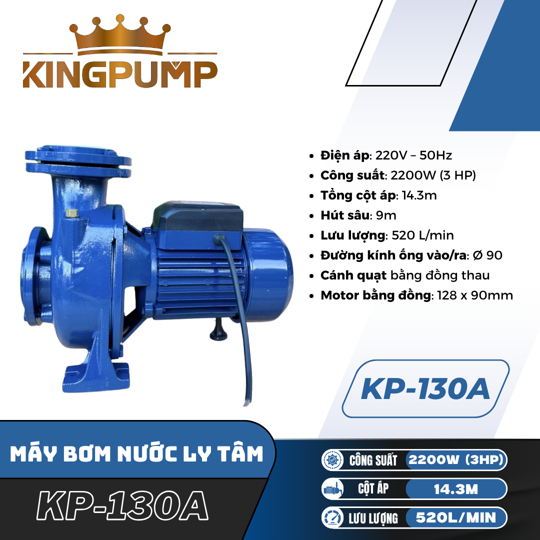 MÁY BƠM NƯỚC LY TÂM KP-130A