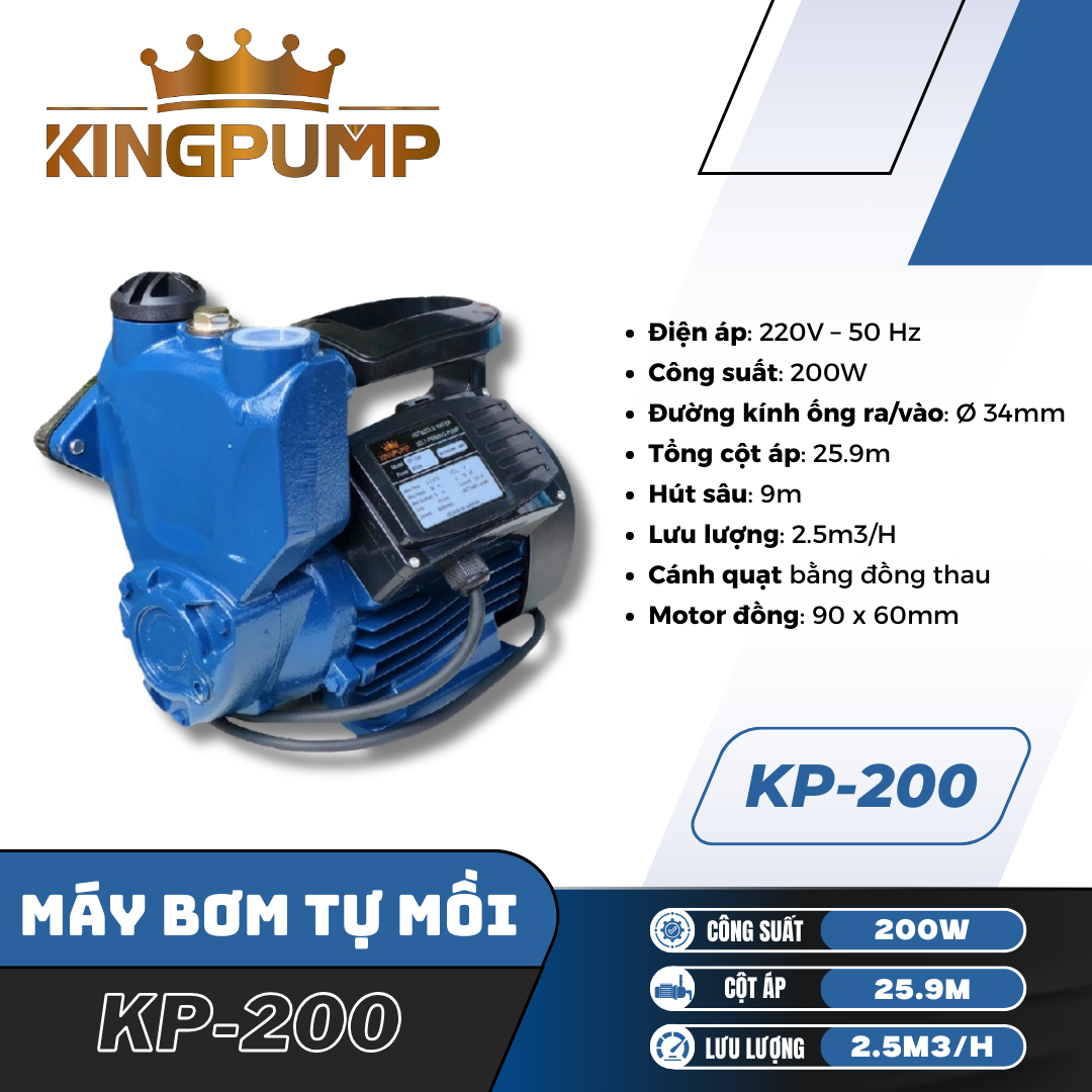 MÁY BƠM TỰ MỒI KP-200