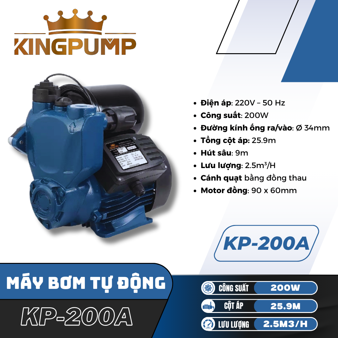 MÁY BƠM TỰ ĐỘNG KP-200A
