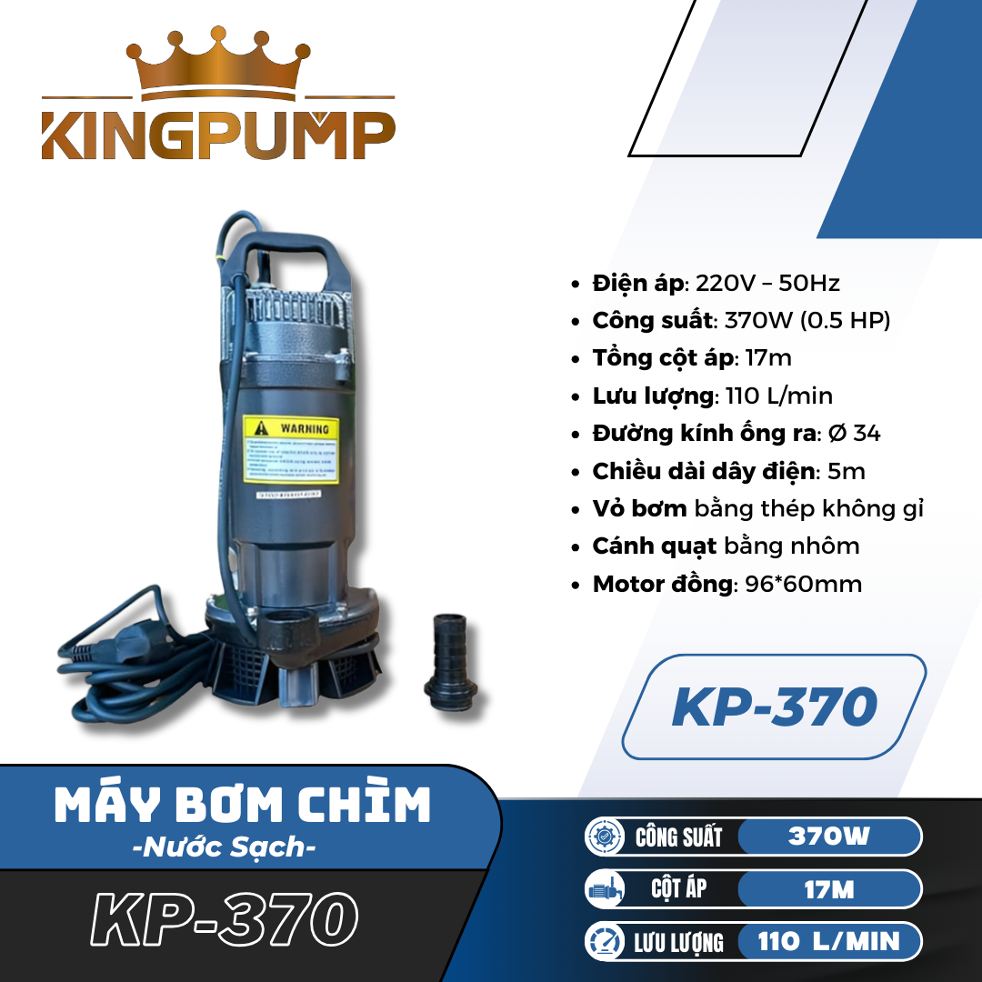 MÁY BƠM CHÌM 370W KP-370