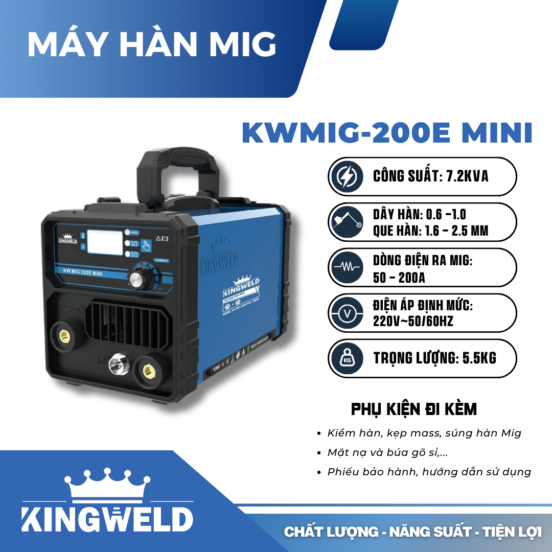 Máy hàn MIG | KWMIG-200E MINI