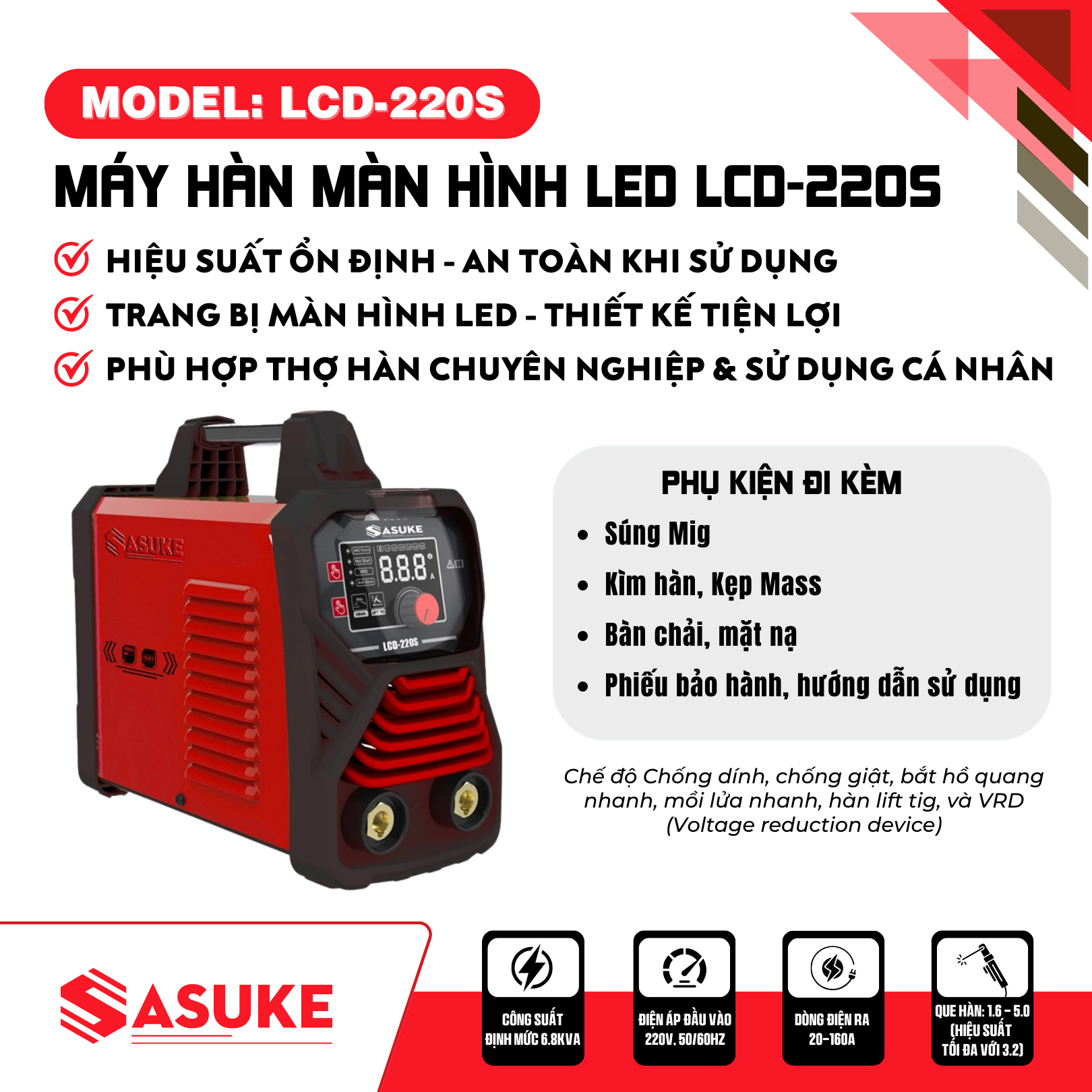 Máy hàn màn hình LED LCD-220S