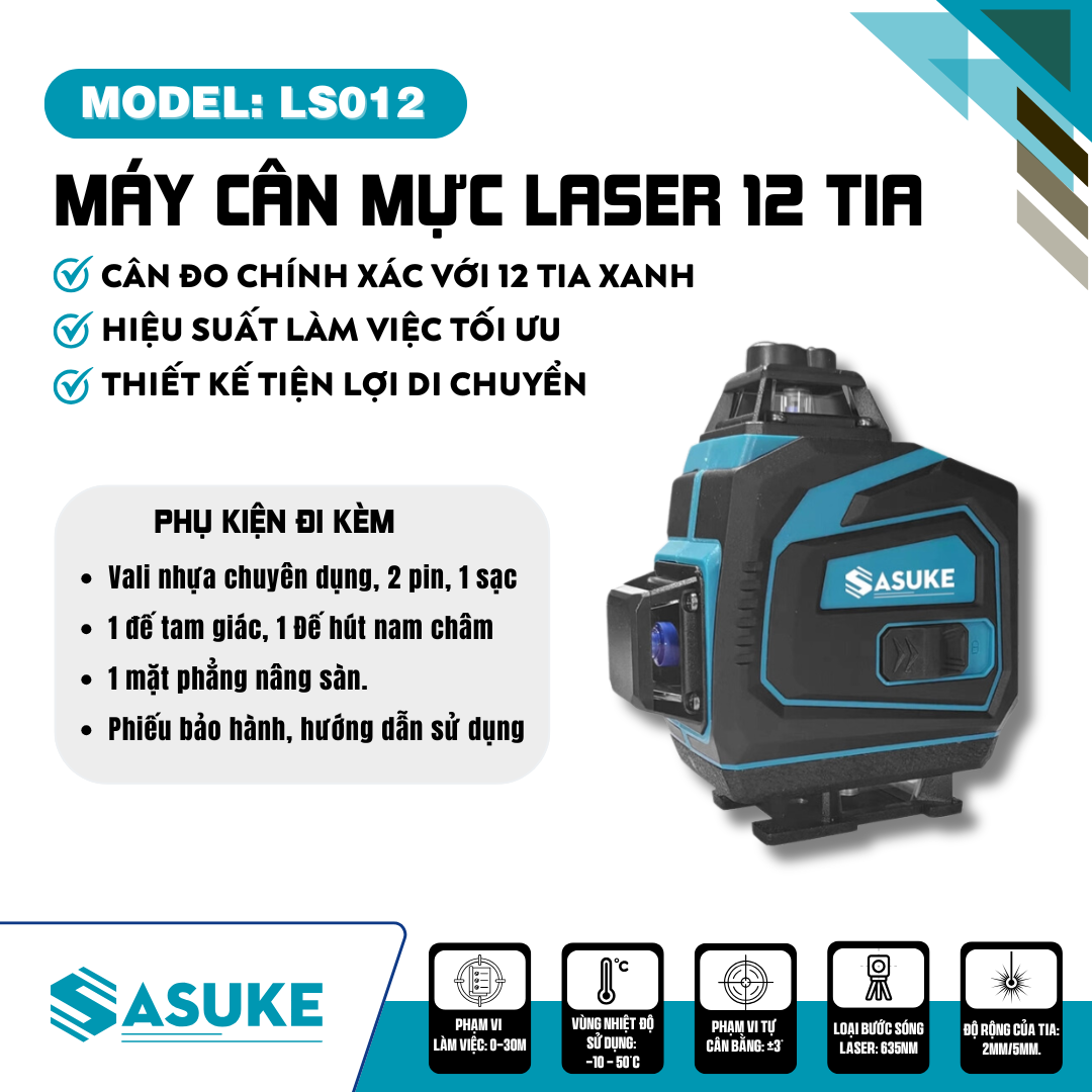 Máy cân bằng tia laser LS012