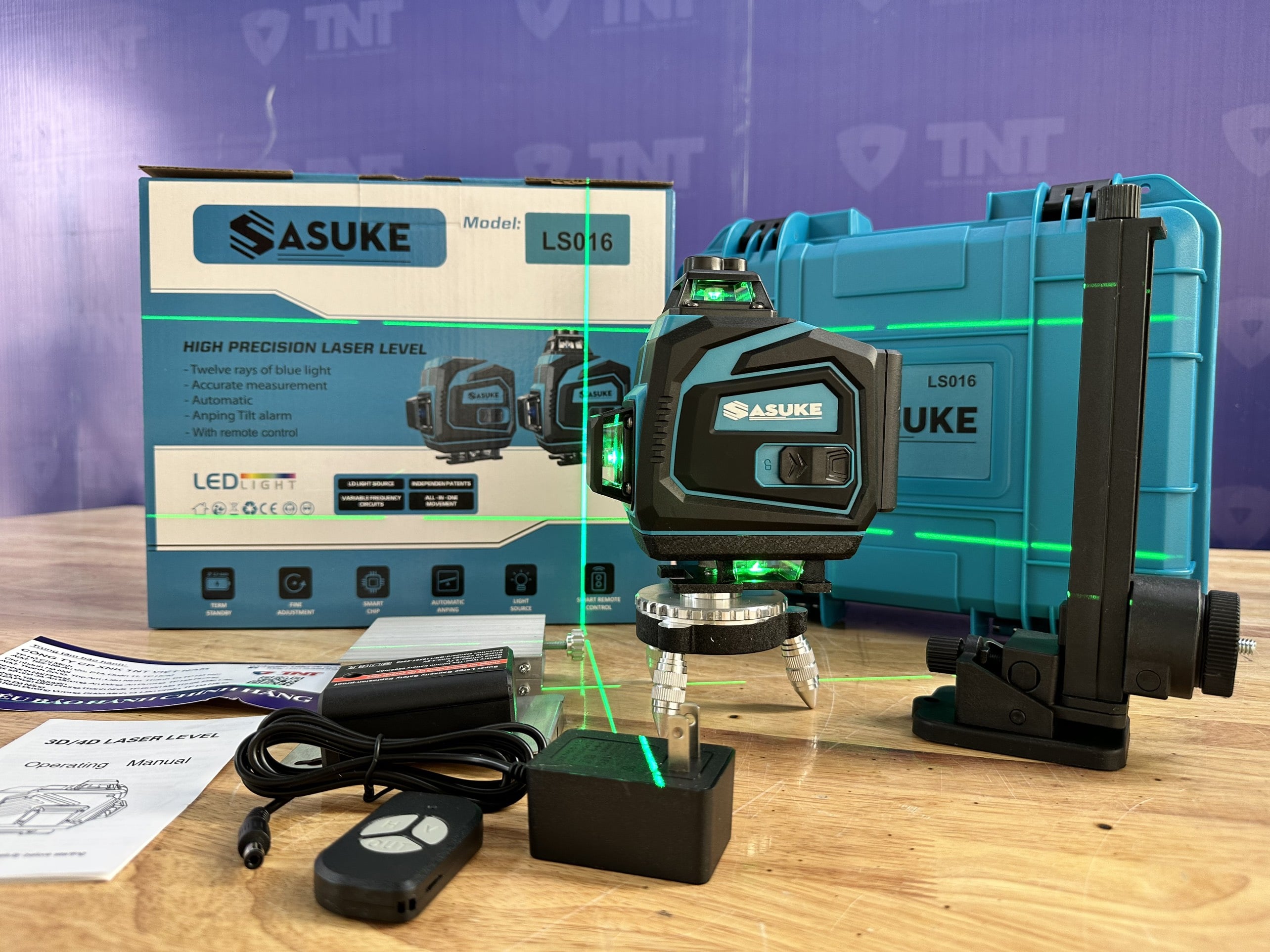 Máy cân bằng tia Laser 16 tia xanh LS016