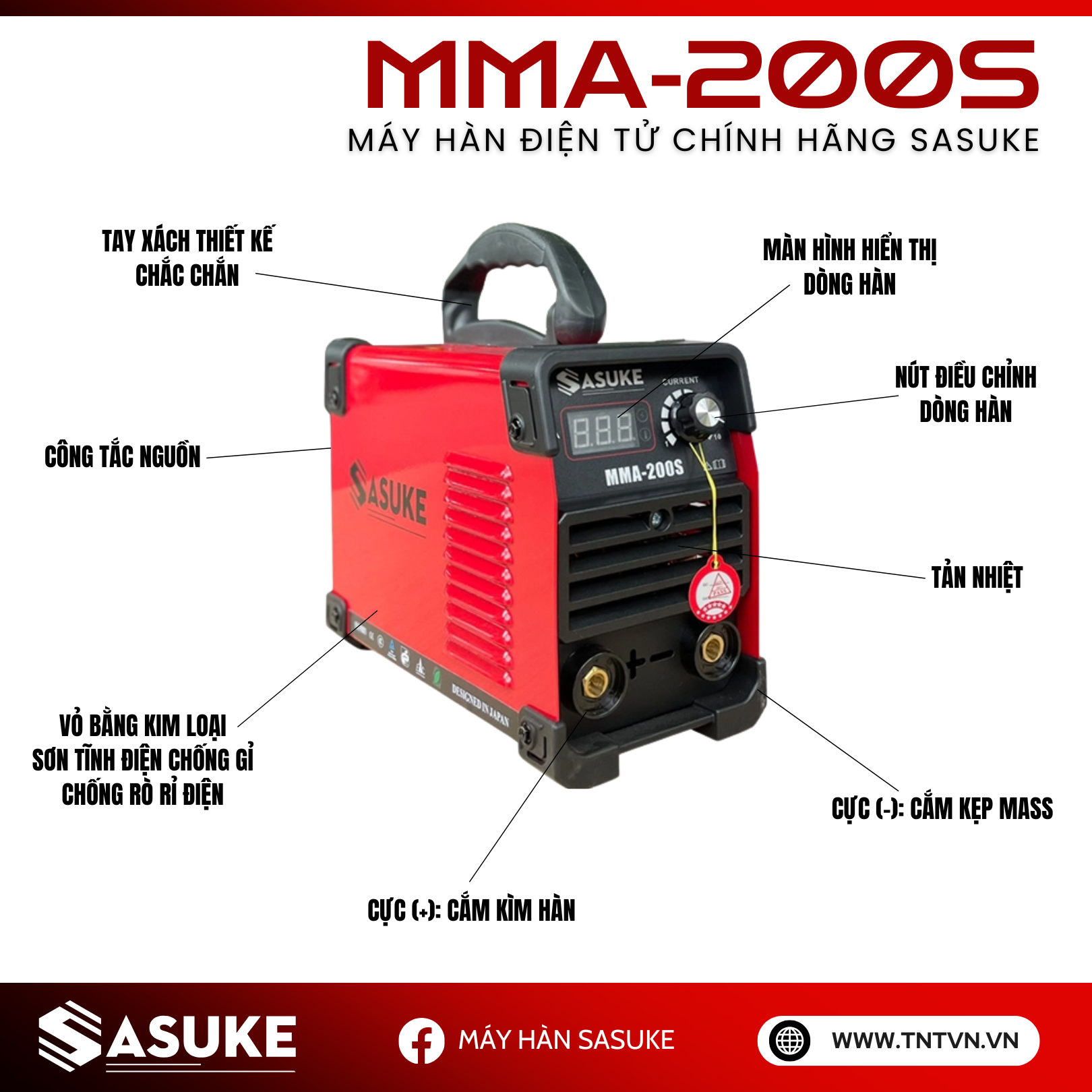 Máy hàn điện tử MMA-200S