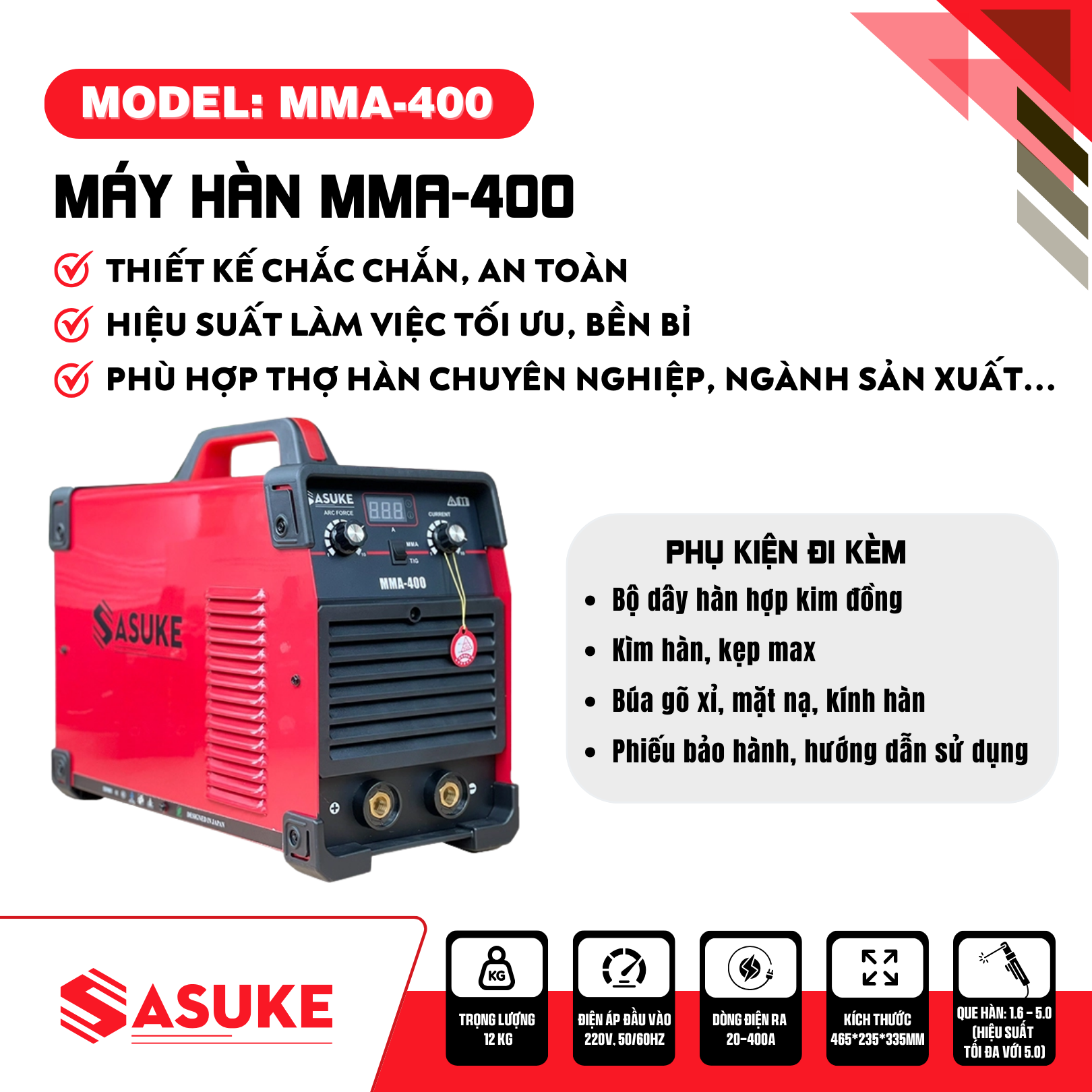 Máy hàn điện tử MMA-400