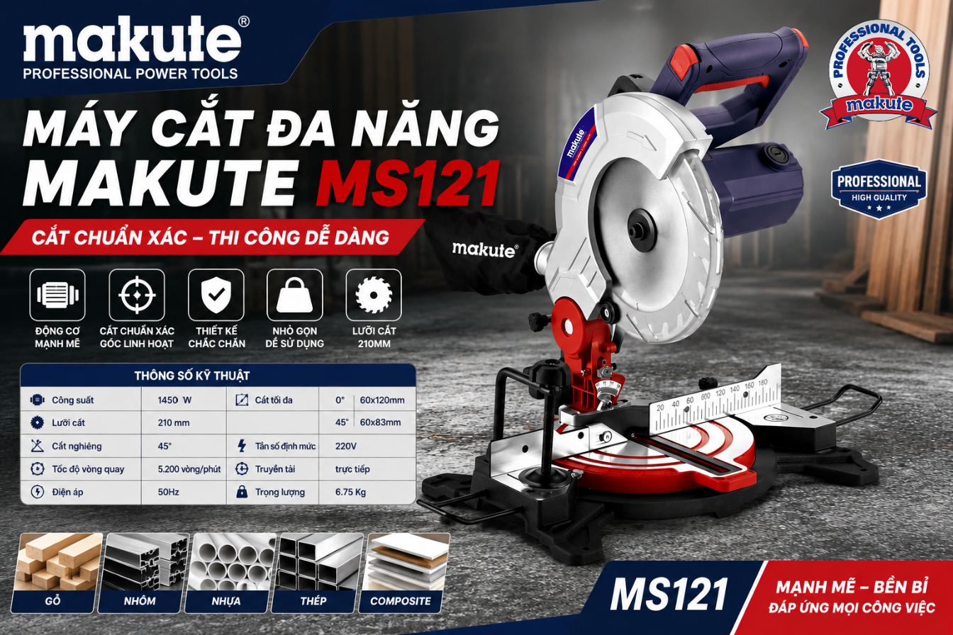 Máy cắt đa năng MS121 210mm