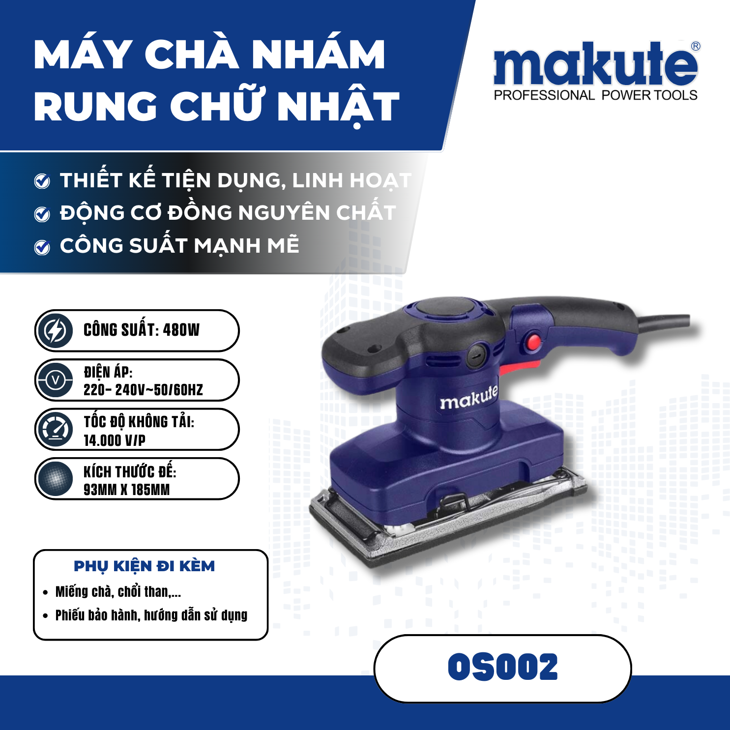 Máy chà nhám rung OS002