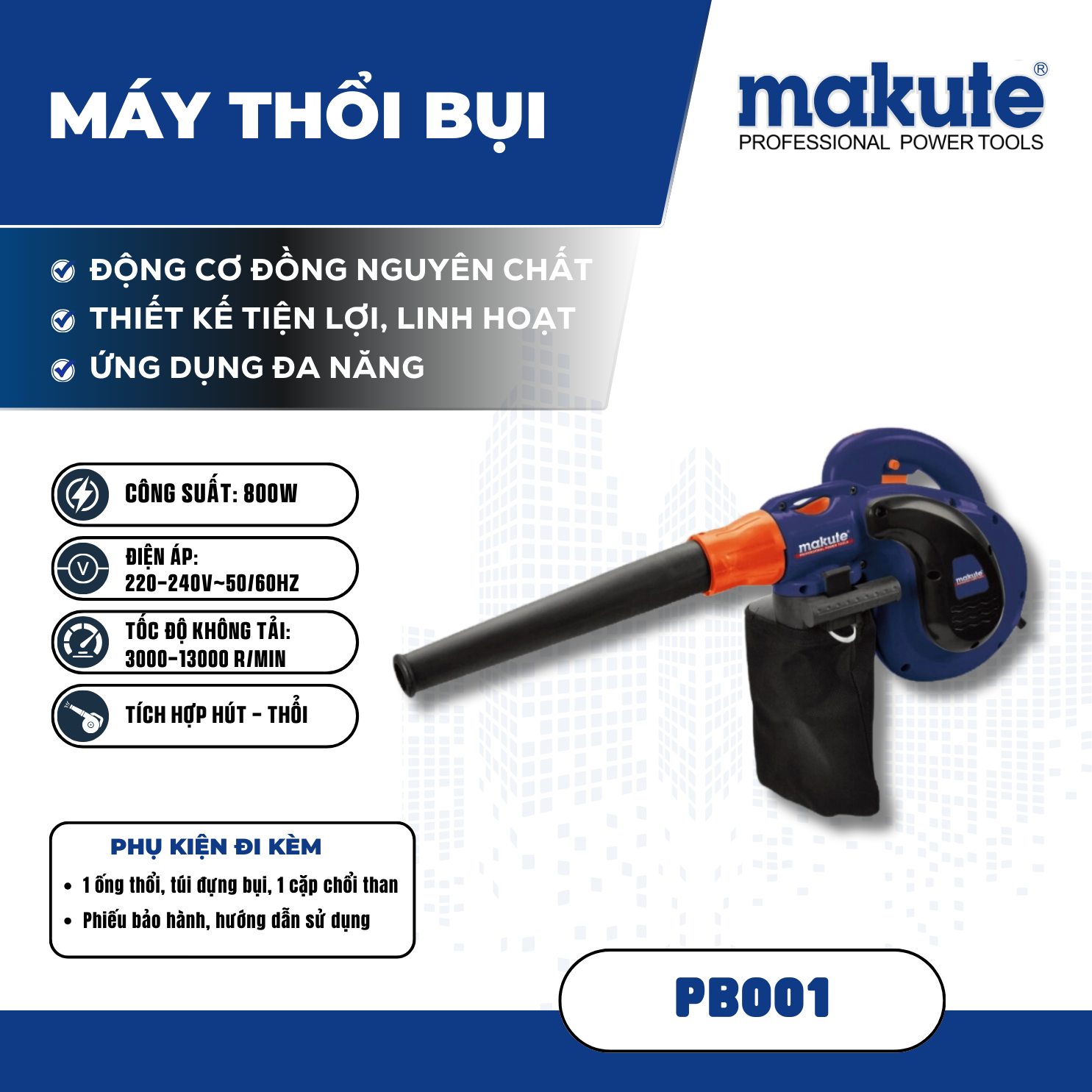 Máy thổi bụi PB001