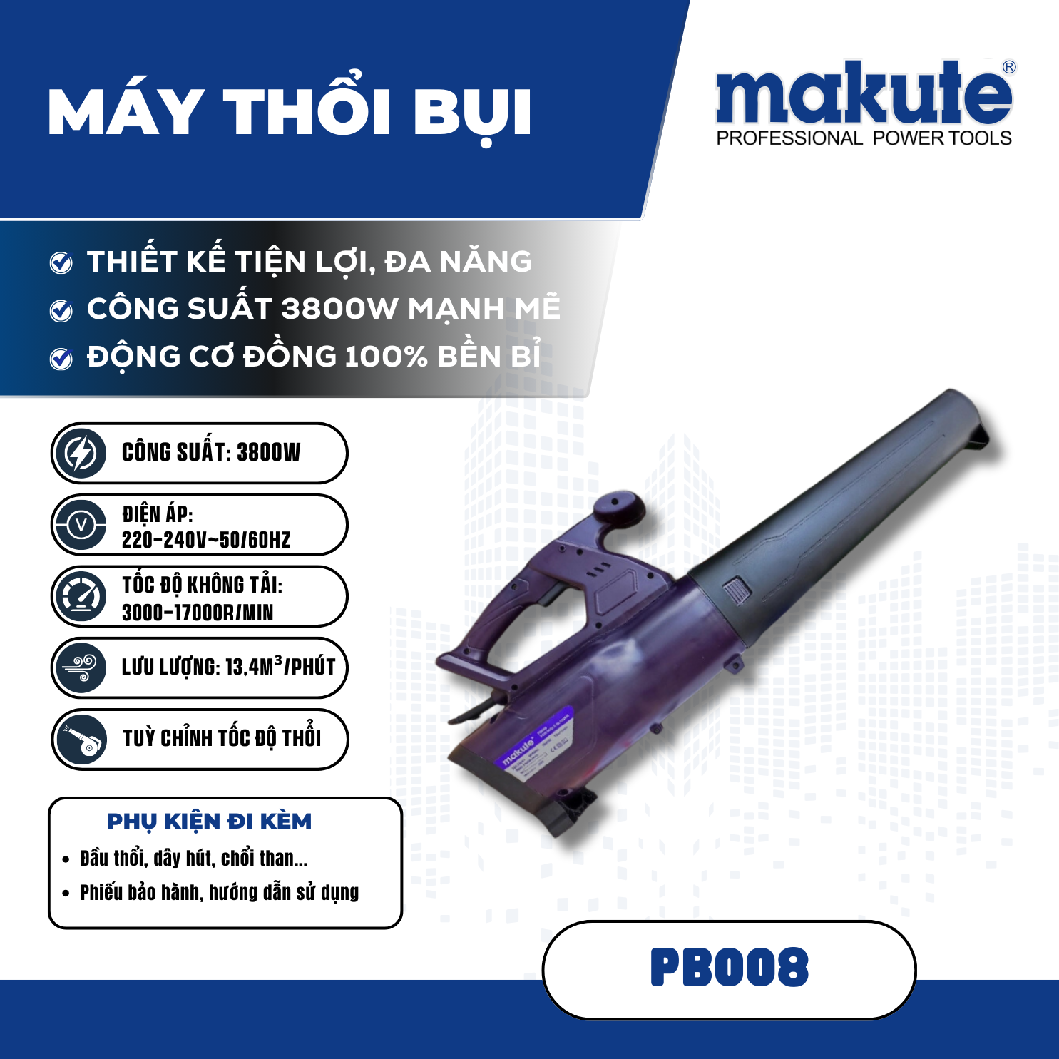 Máy thổi bụi PB008