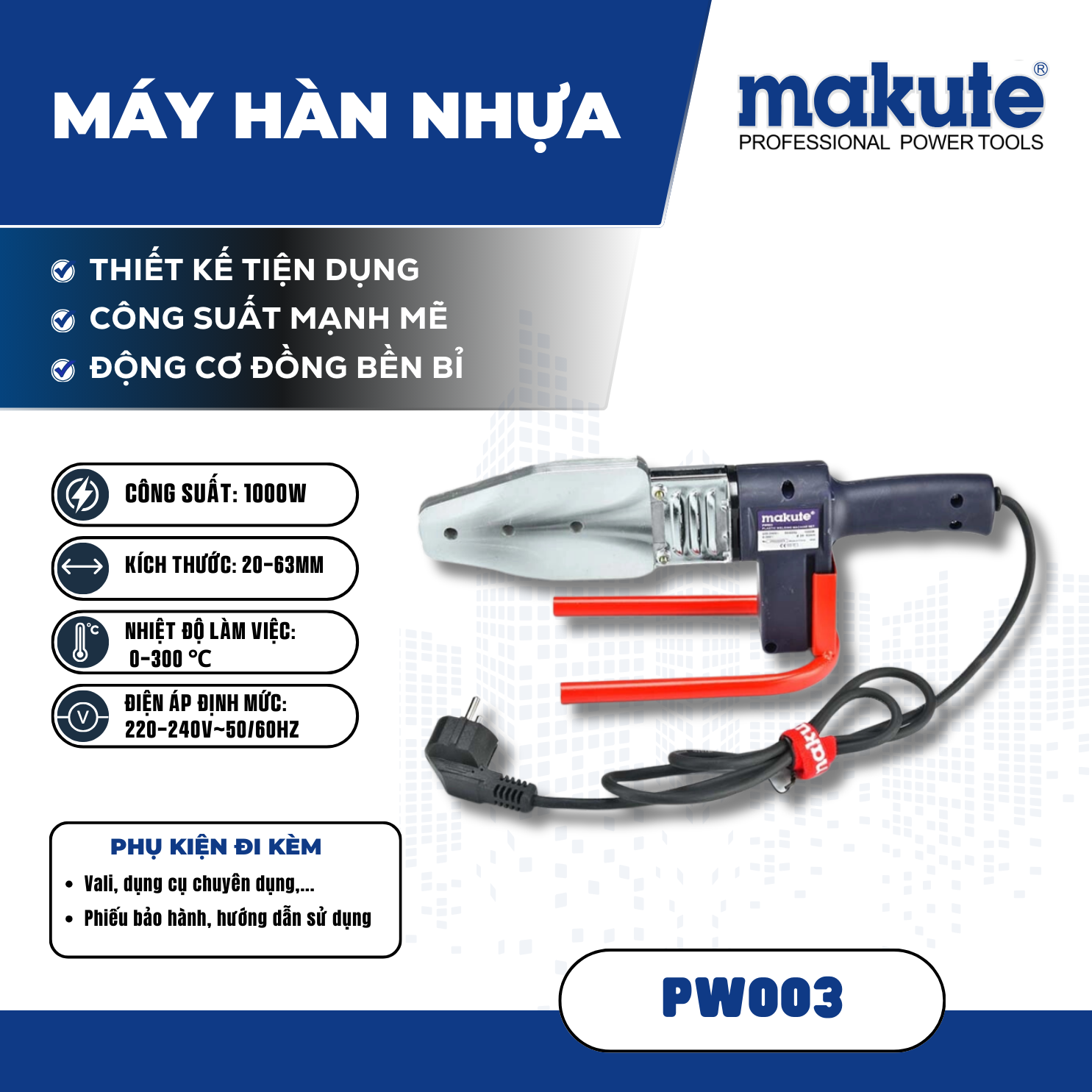 Máy hàn nhựa PW003