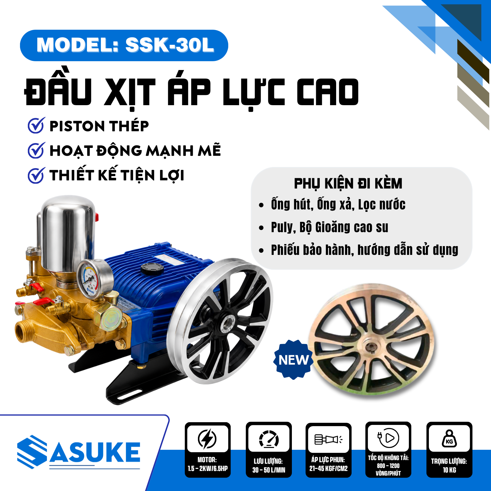 ĐẦU XỊT ÁP LỰC CAO SASUKE SSK-30L