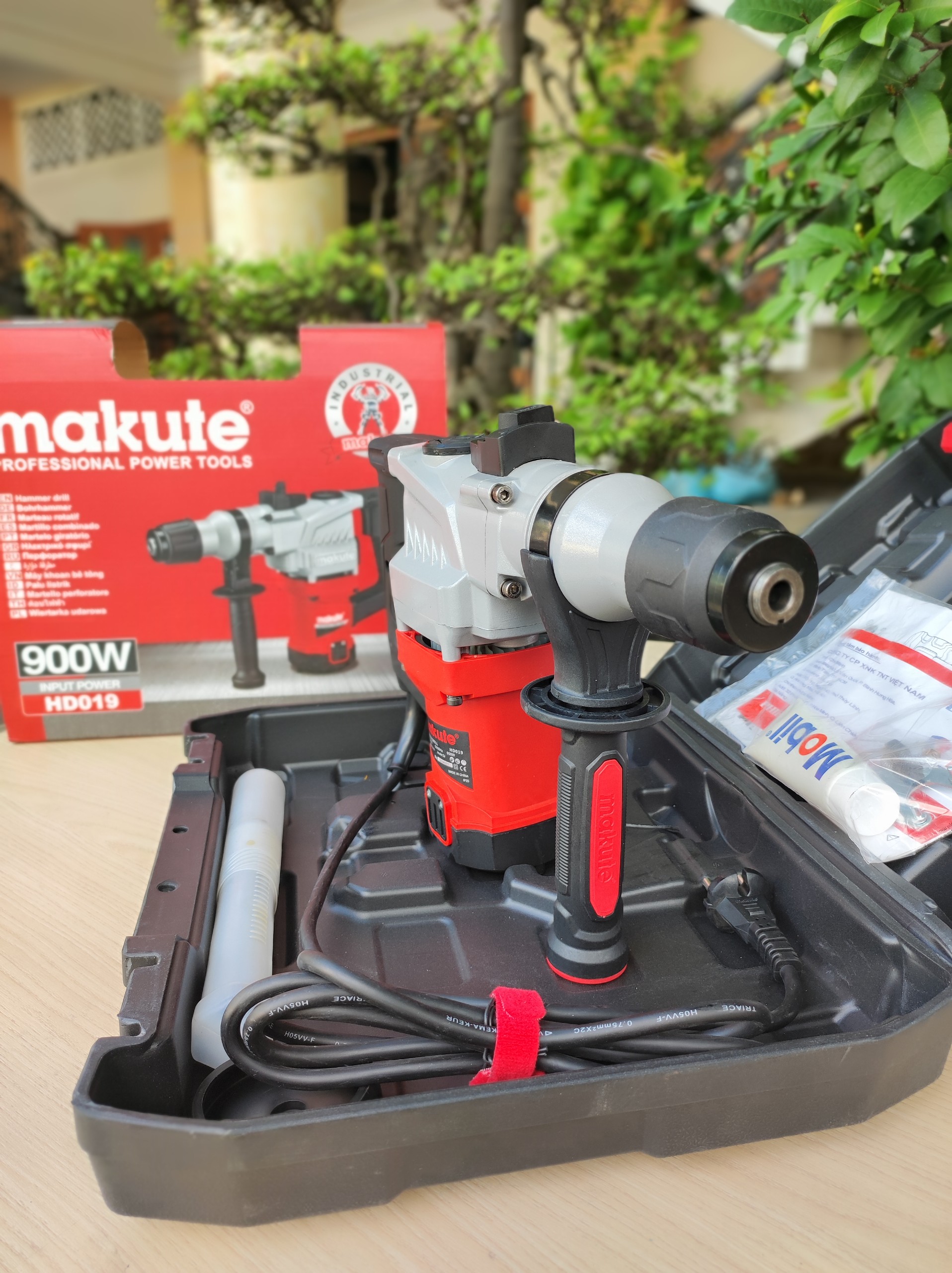 Máy khoan đục (14ly) HD019 RED