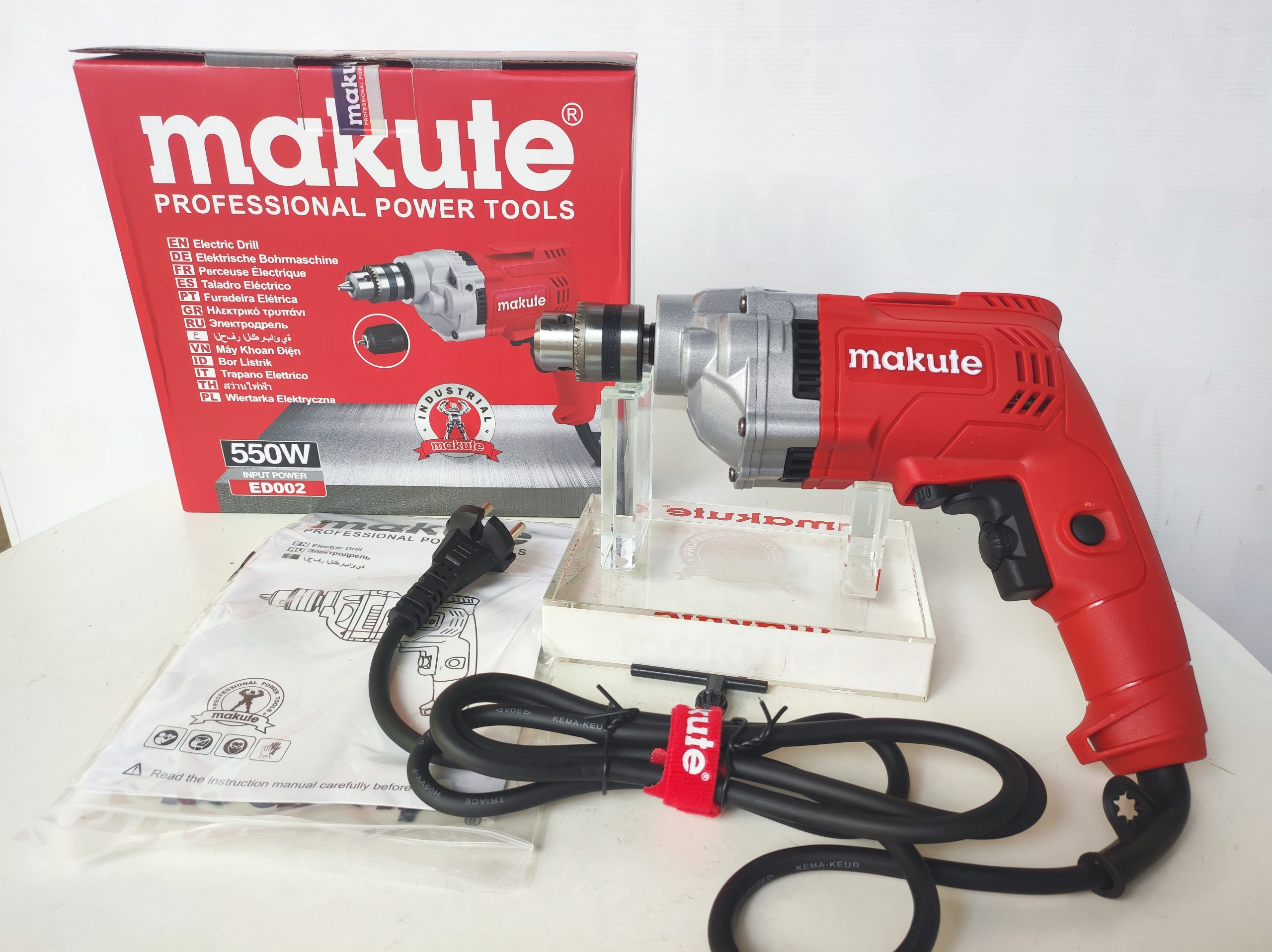 Máy khoan điện (đầu nhôm) ED002 RED