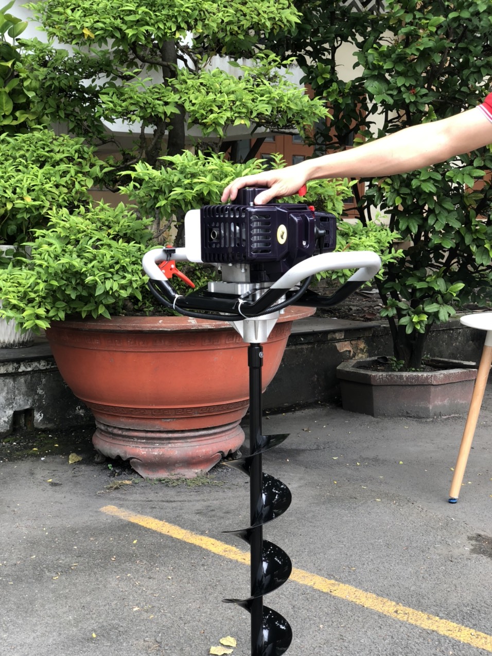 Máy Khoan đất EA52 + MŨI  ĐÔI 150MM