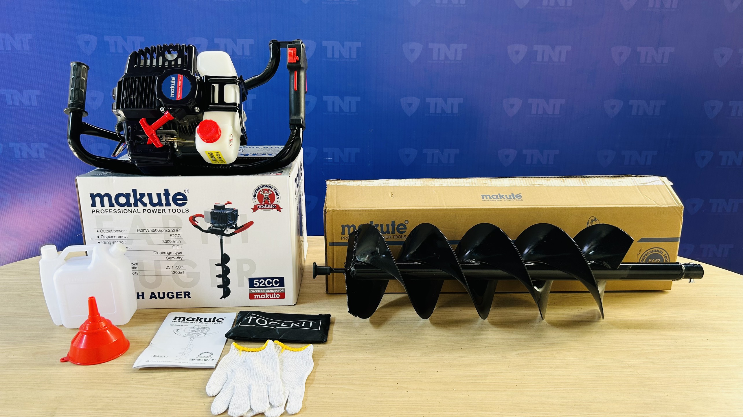 Máy Khoan đất EA52S + MŨI  ĐÔI 200MM