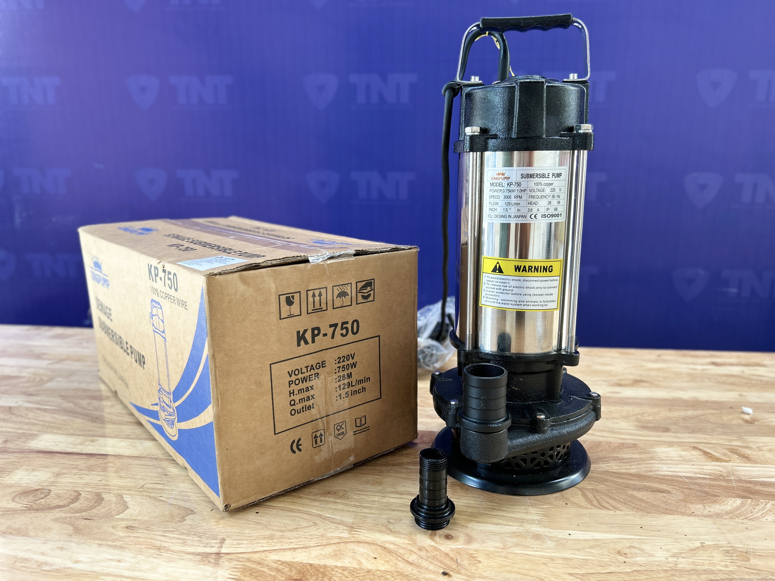 MÁY BƠM CHÌM KP-750 (NƯỚC SẠCH)