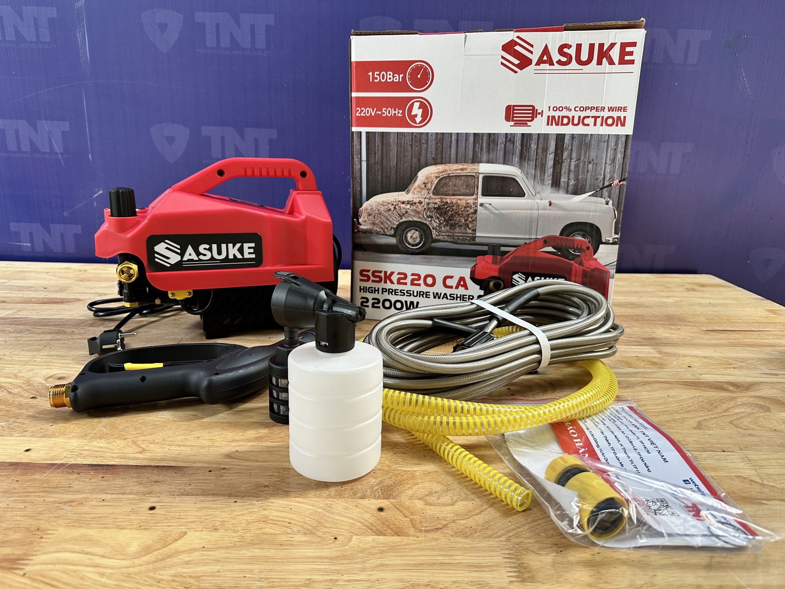 Máy xịt rửa có chính áp SSK220-CA