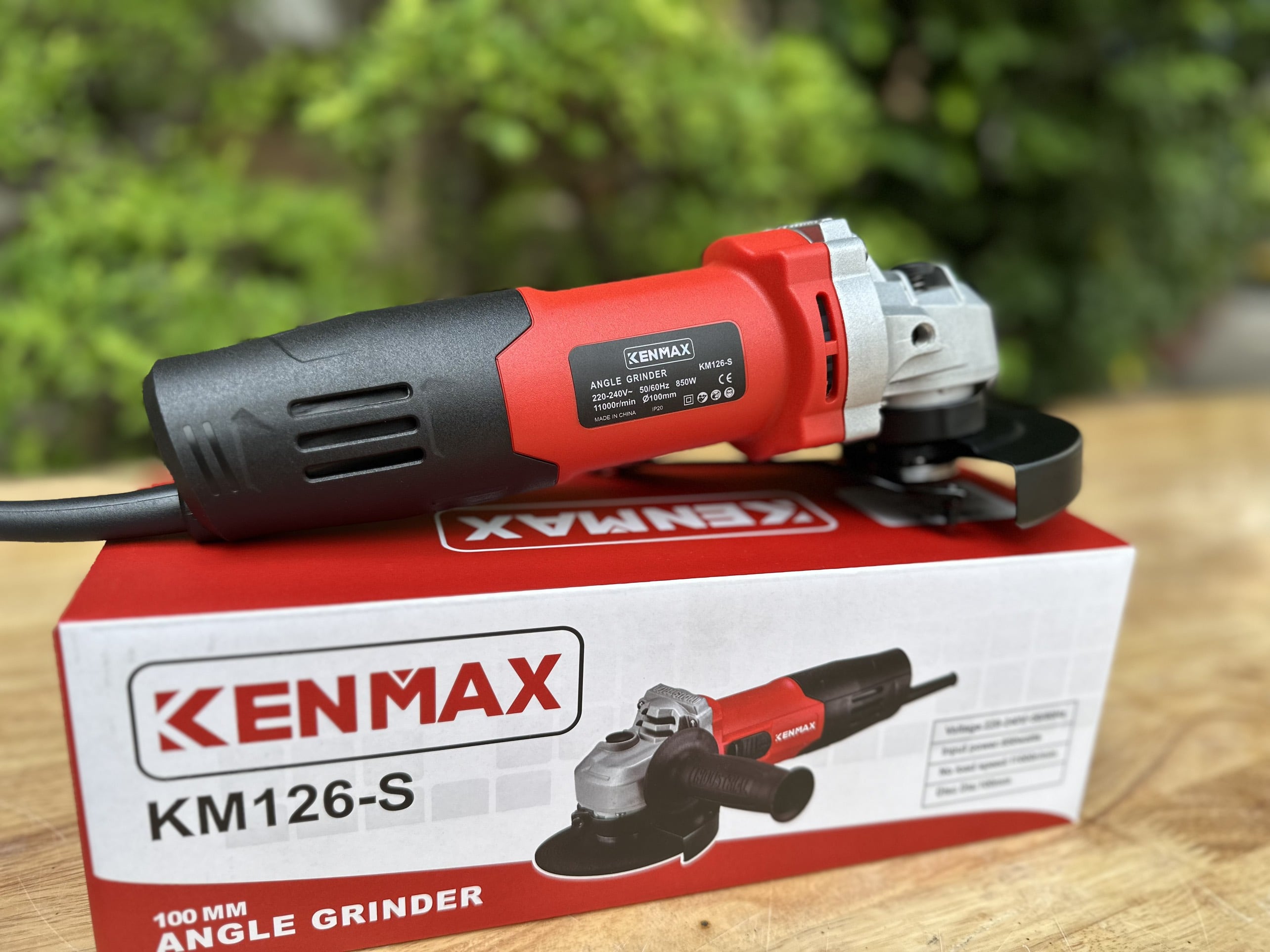 Máy mài tay ngắn công tắc hông KM126-S