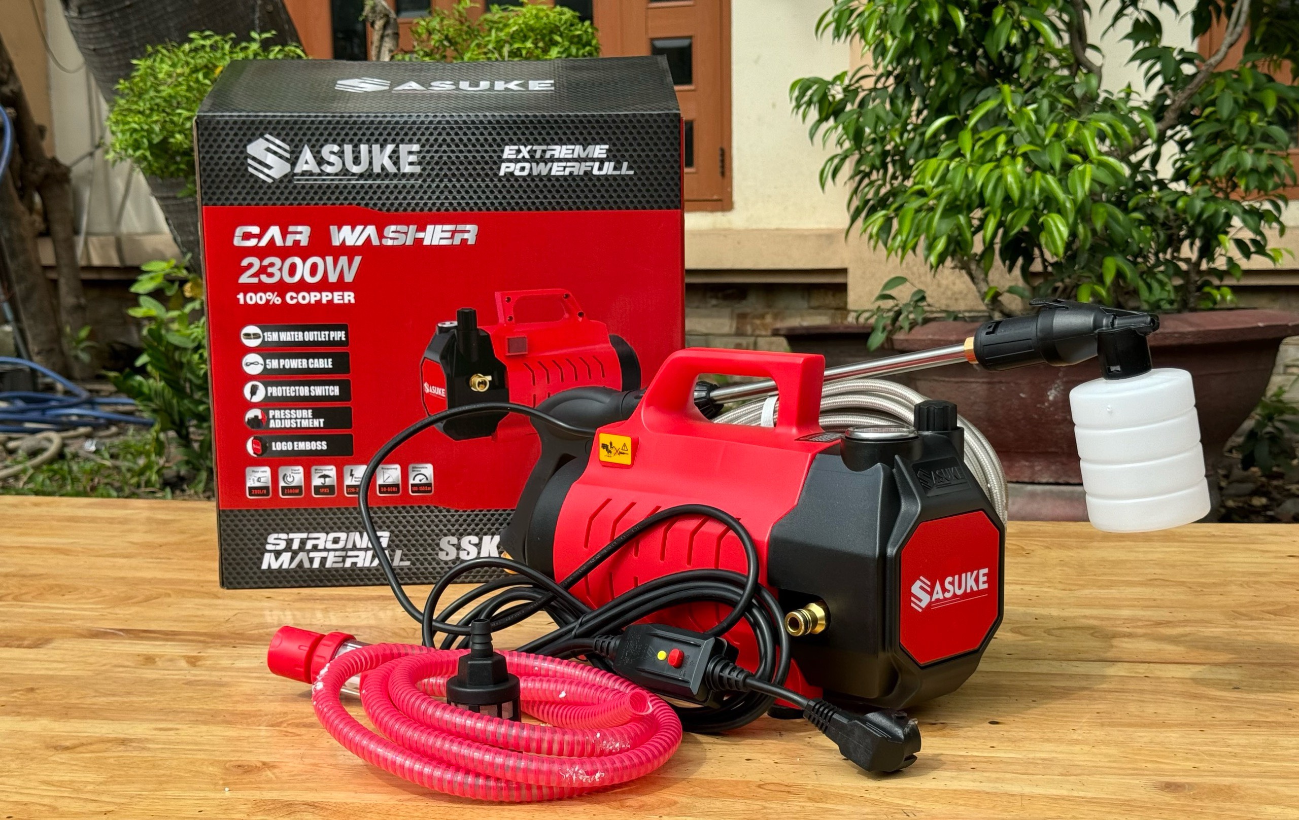 Máy xịt rửa xe bản nâng cấp SSK230 PLUS