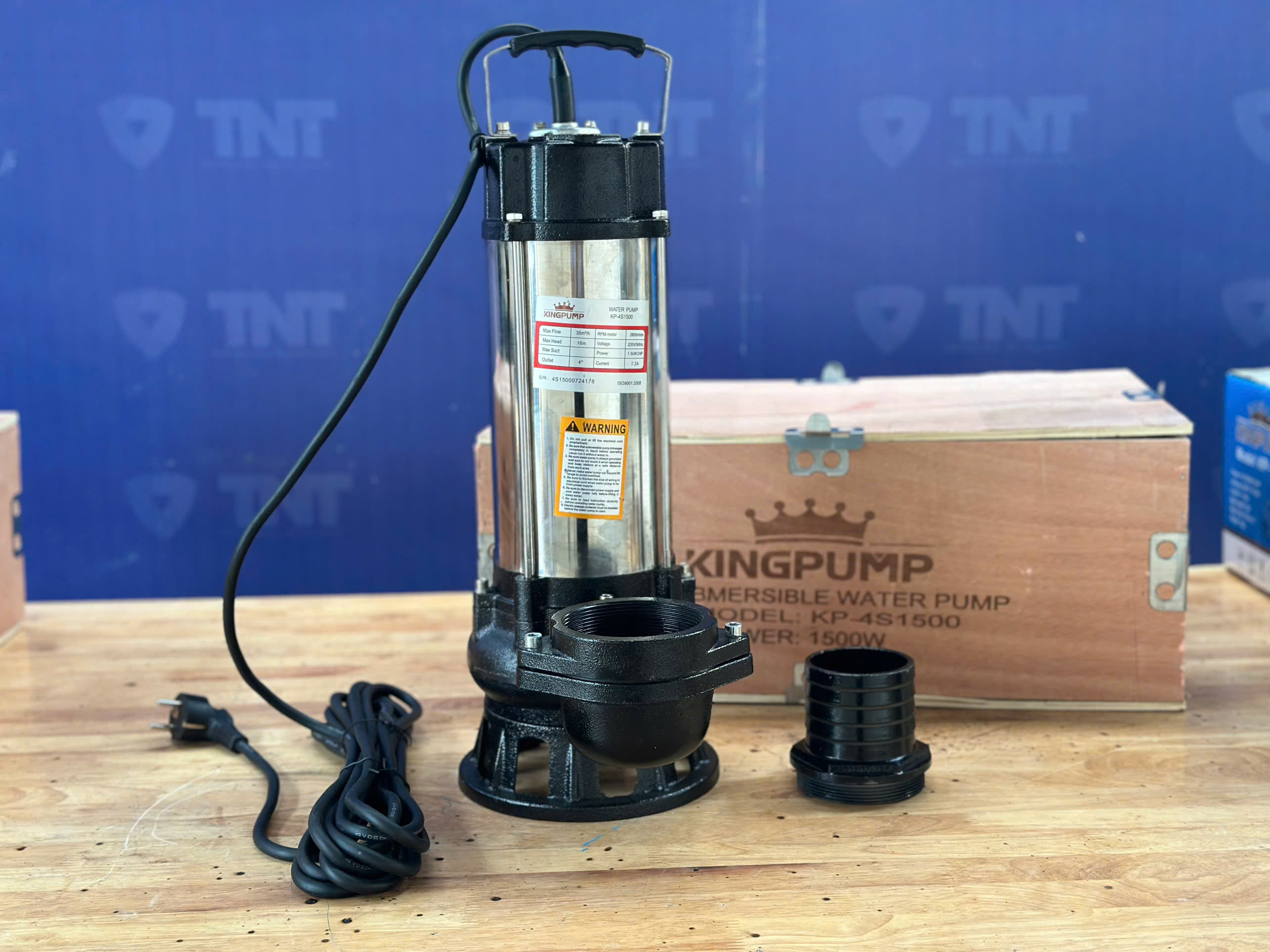 Máy bơm chìm nước thải lưu lượng 4inch KP-4S1500