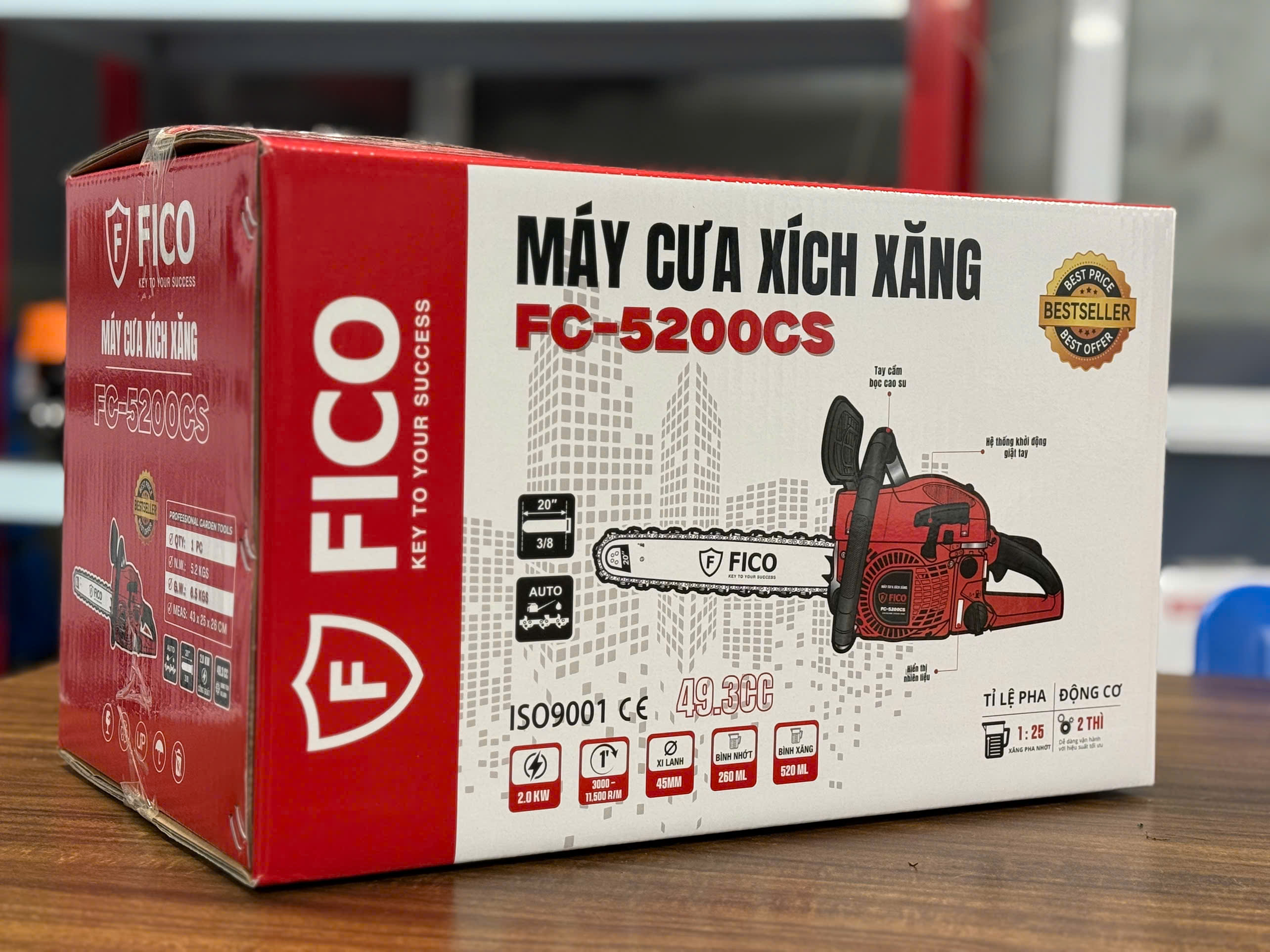 MÁY CƯA XÍCH XĂNG FICO FC-5200CS