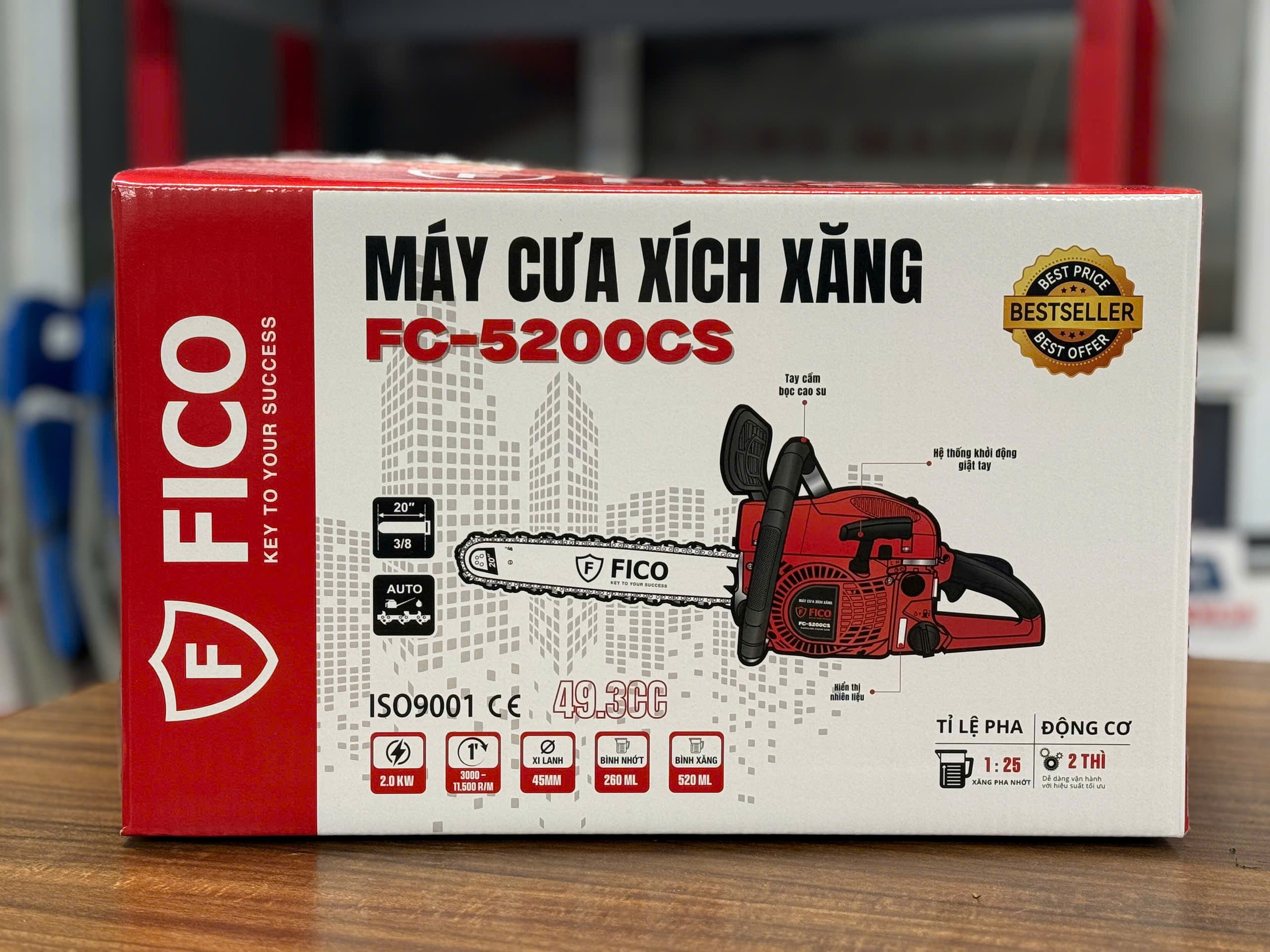 MÁY CƯA XÍCH XĂNG FICO FC-5200CS