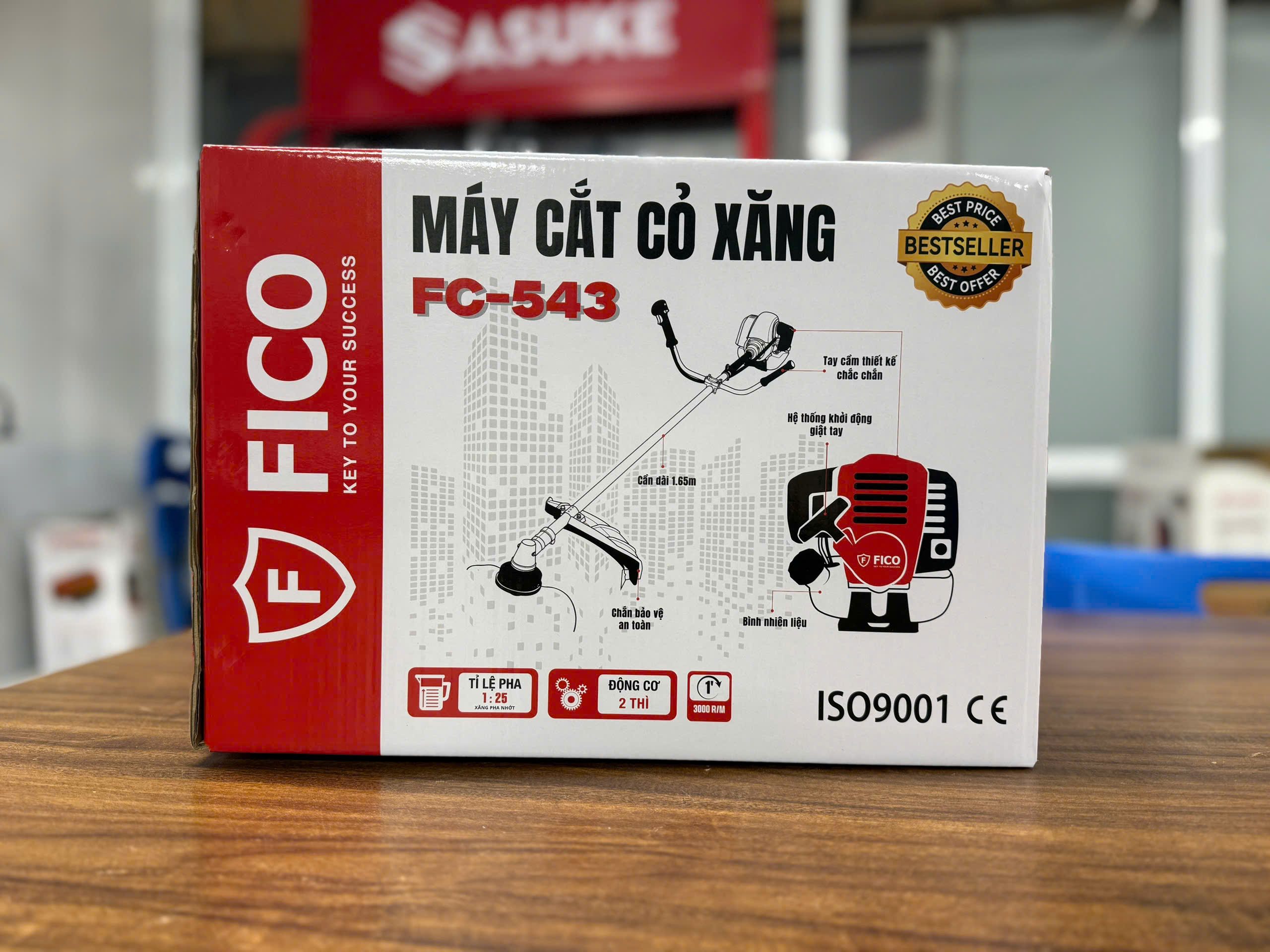 MÁY CẮT CỎ XĂNG FICO FC-543