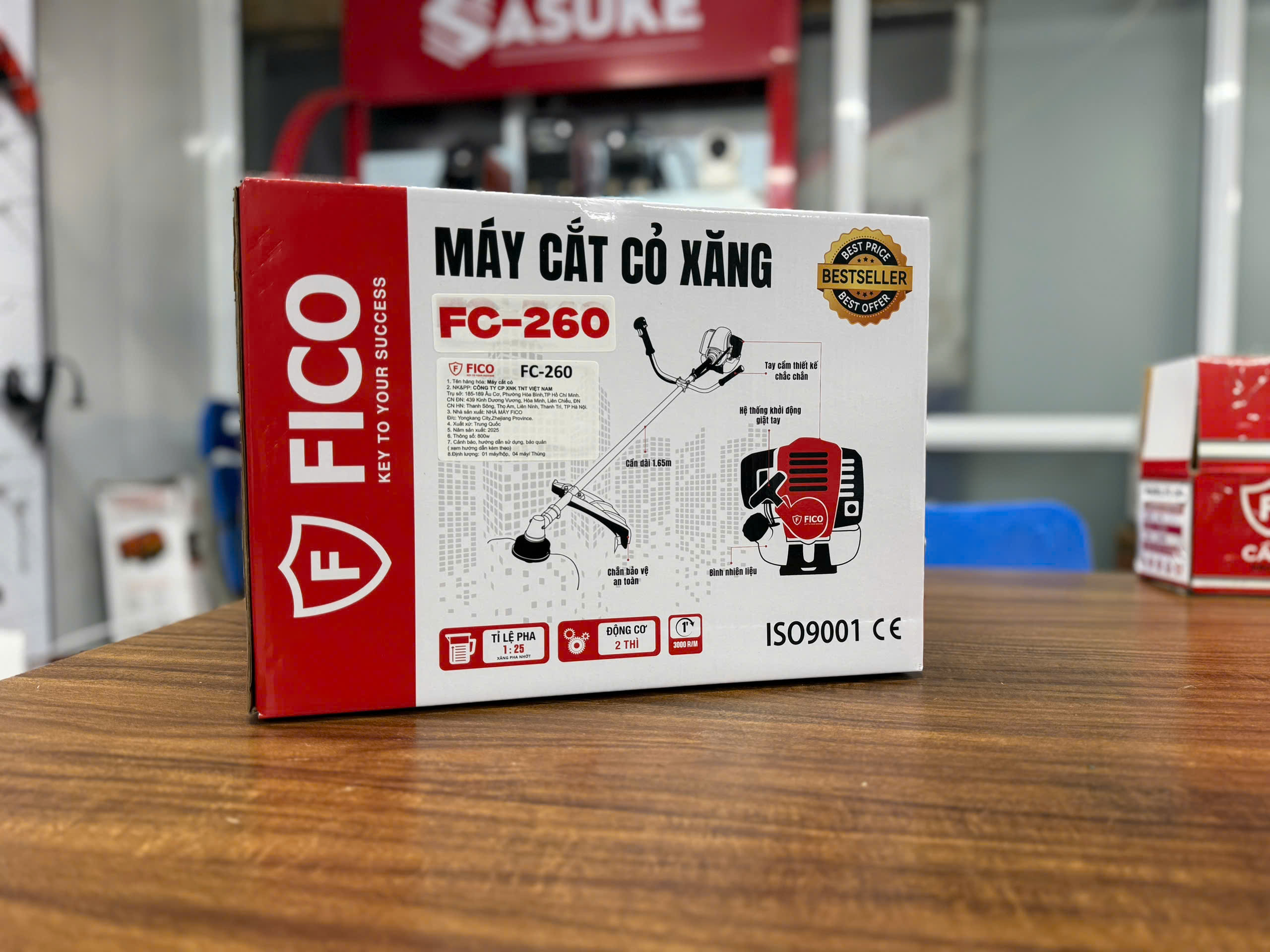 MÁY CẮT CỎ XĂNG FICO FC-260