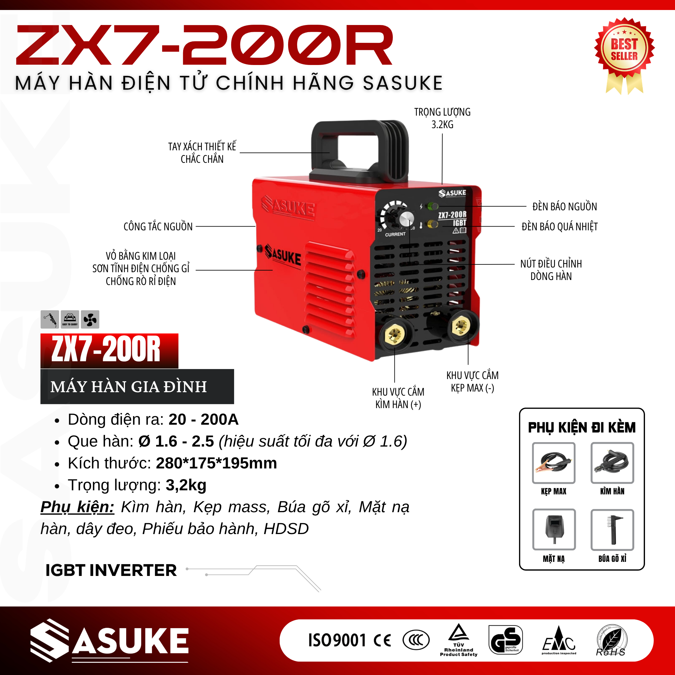 Máy hàn que mini ZX7-200R