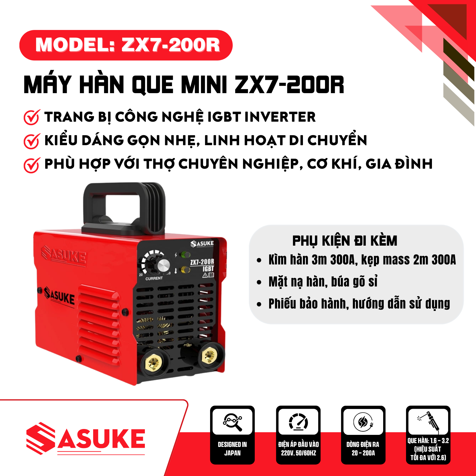 Máy hàn que mini ZX7-200R