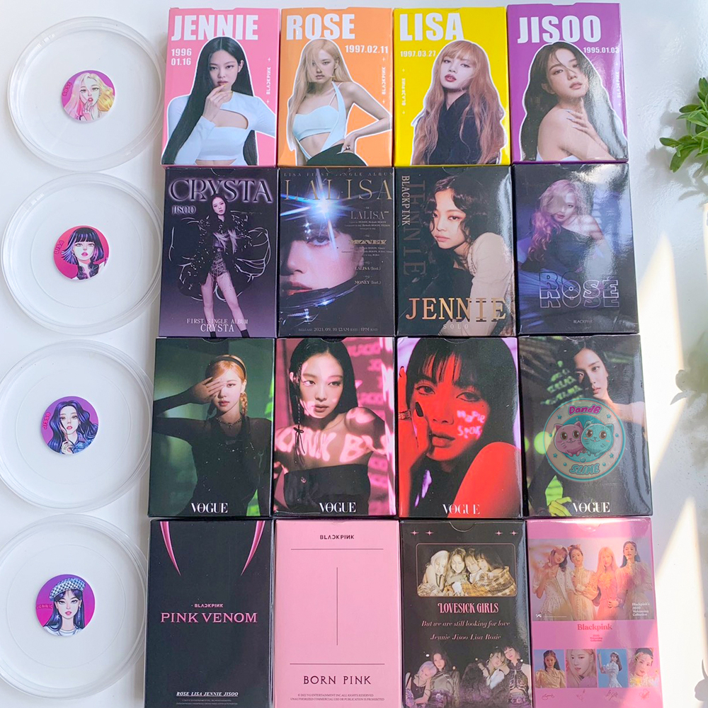 Blackpink Hộp 55 Thẻ Ảnh Lomo Card Bo Góc Không Lặp Lại In Độ Nét Cao Thần Tượng Kpop Lisa, Jennie, Jisoo, Rosé
