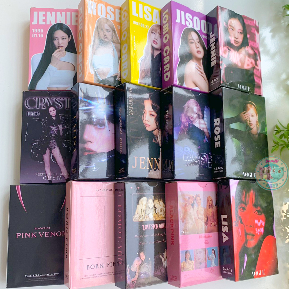 Blackpink Hộp 55 Thẻ Ảnh Lomo Card Bo Góc Không Lặp Lại In Độ Nét Cao Thần Tượng Kpop Lisa, Jennie, Jisoo, Rosé