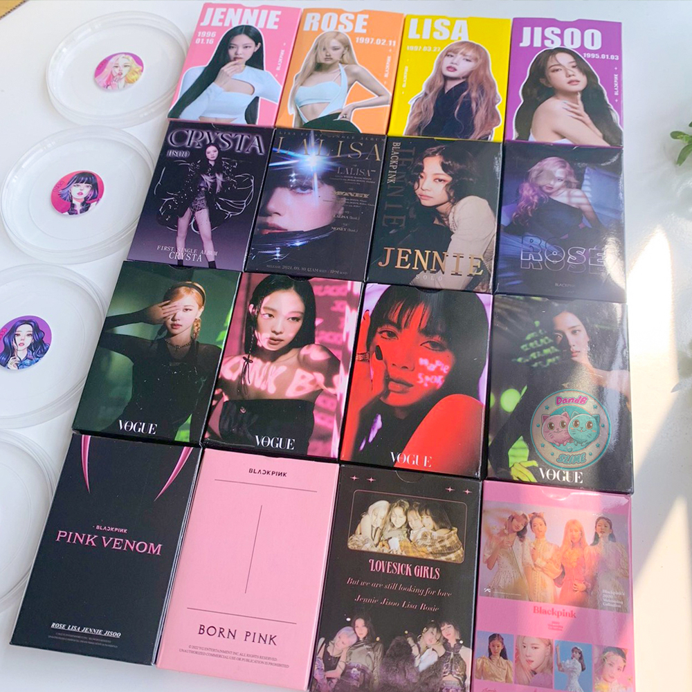 Blackpink Hộp 55 Thẻ Ảnh Lomo Card Bo Góc Không Lặp Lại In Độ Nét Cao Thần Tượng Kpop Lisa, Jennie, Jisoo, Rosé