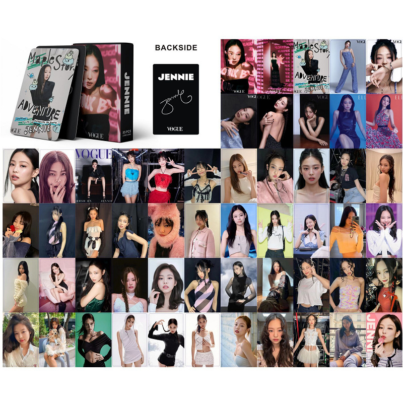 Blackpink Hộp 55 Thẻ Ảnh Lomo Card Bo Góc Không Lặp Lại In Độ Nét Cao Thần Tượng Kpop Lisa, Jennie, Jisoo, Rosé