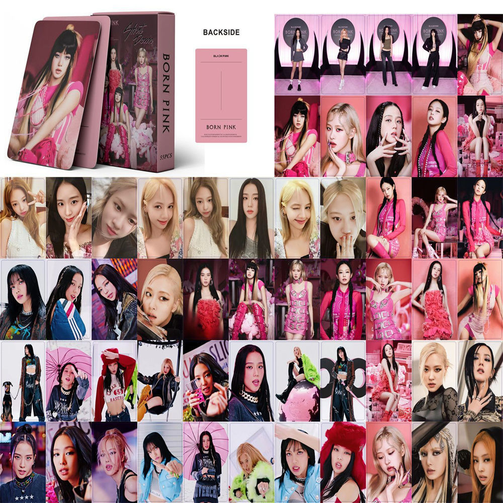 Blackpink Hộp 55 Thẻ Ảnh Lomo Card Bo Góc Không Lặp Lại In Độ Nét Cao Thần Tượng Kpop Lisa, Jennie, Jisoo, Rosé