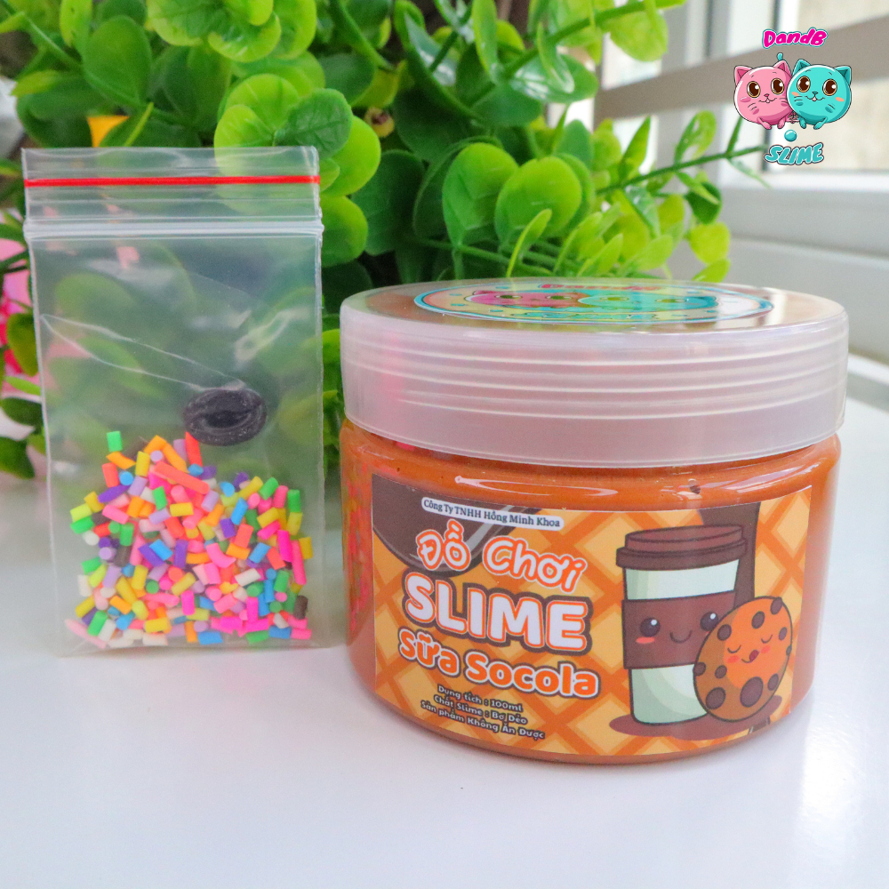 Đồ Chơi Slime Sữa Socola - Đồ Chơi Slime Bơ Chất Nhờn Ma Qúai 100ml