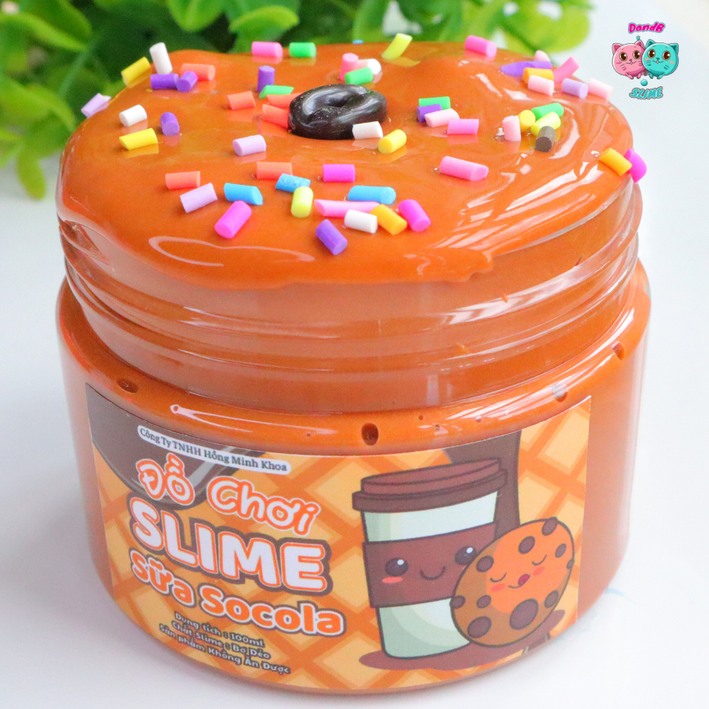 Đồ Chơi Slime Sữa Socola - Đồ Chơi Slime Bơ Chất Nhờn Ma Qúai 100ml