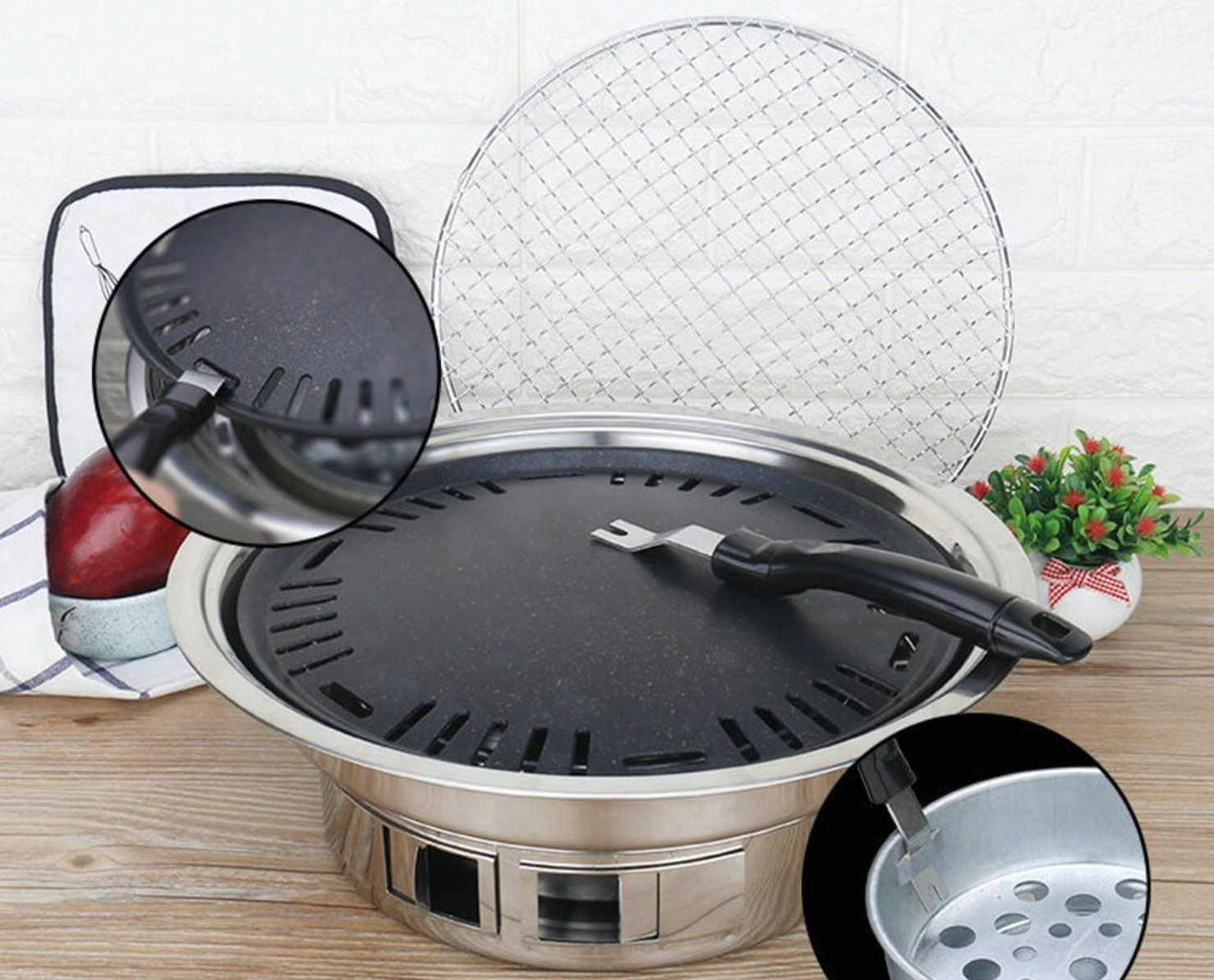 Bếp nướng than hoa BBQ chống dính không gỉ - Lựa chọn hoàn hảo cho ẩm thực ngoại trời