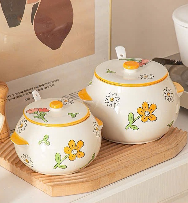 Thố mỡ trắng & thố mỡ hoa – Đa dạng dung tích, tiện nghi cho gian bếp