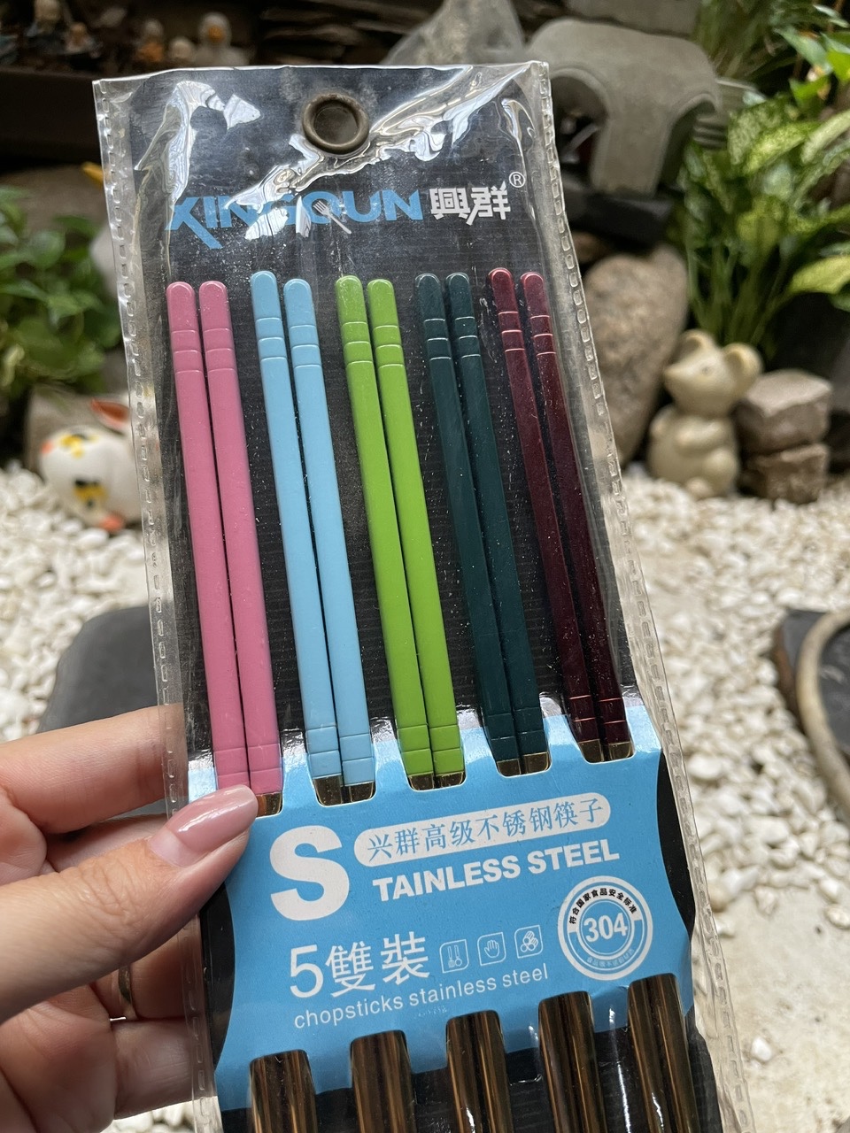 Bộ Đũa Inox 304 Cao Cấp 5 Đôi Kin Irun – Sự Lựa Chọn Tuyệt Vời Cho Mọi Gia Đình Hiện Đại